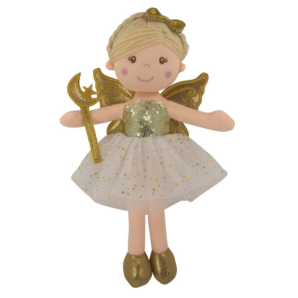 Toys 11742 Fee Stoffpuppe 30 Gold Puppe Prinzessin Stoffpuppe Sweety-Toys cm Sweety