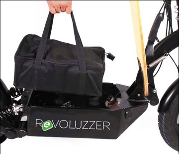 Forca E-Scooter »E-Faltroller Revoluzzer Safety Plus: 48V/20Ah Li-Ionen mit Gepäckfach«, 20 km/h, (Fahrzeug inkl. Lithium-Ionen-Akku, Gepäckfach und Blinker), klappbar