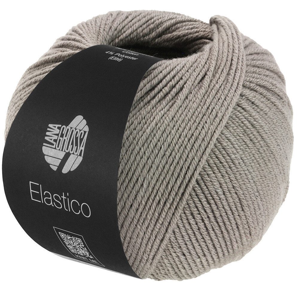 LANA GROSSA ELASTICO Häkelwolle, 160 m (extraweiches Baumwollgarn mit leichtem Stretch-Anteil), 50 g