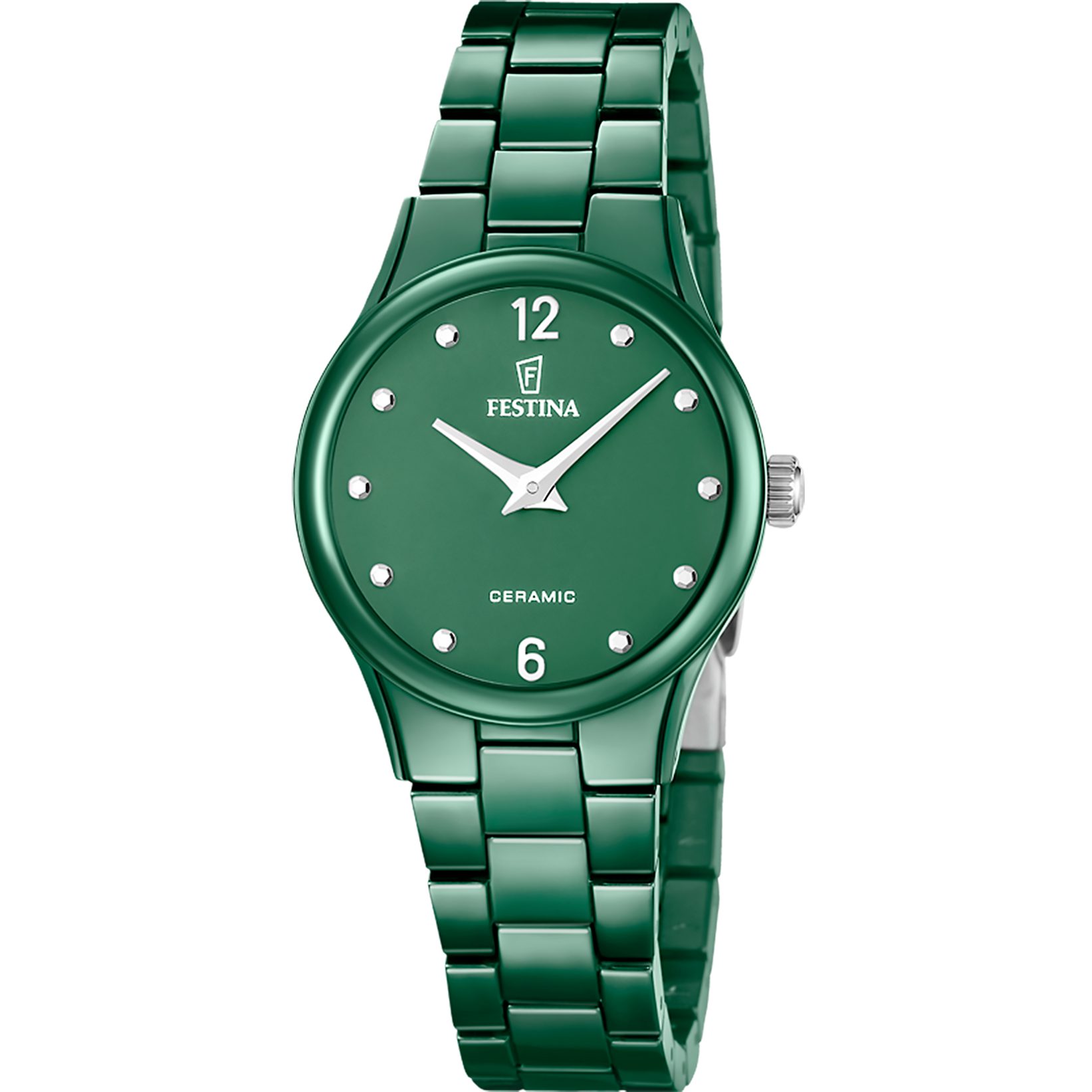 Festina Keramikuhr Ceramic F20751_6, Quarzuhr, Armbanduhr, Damenuhr, Keramik, analog