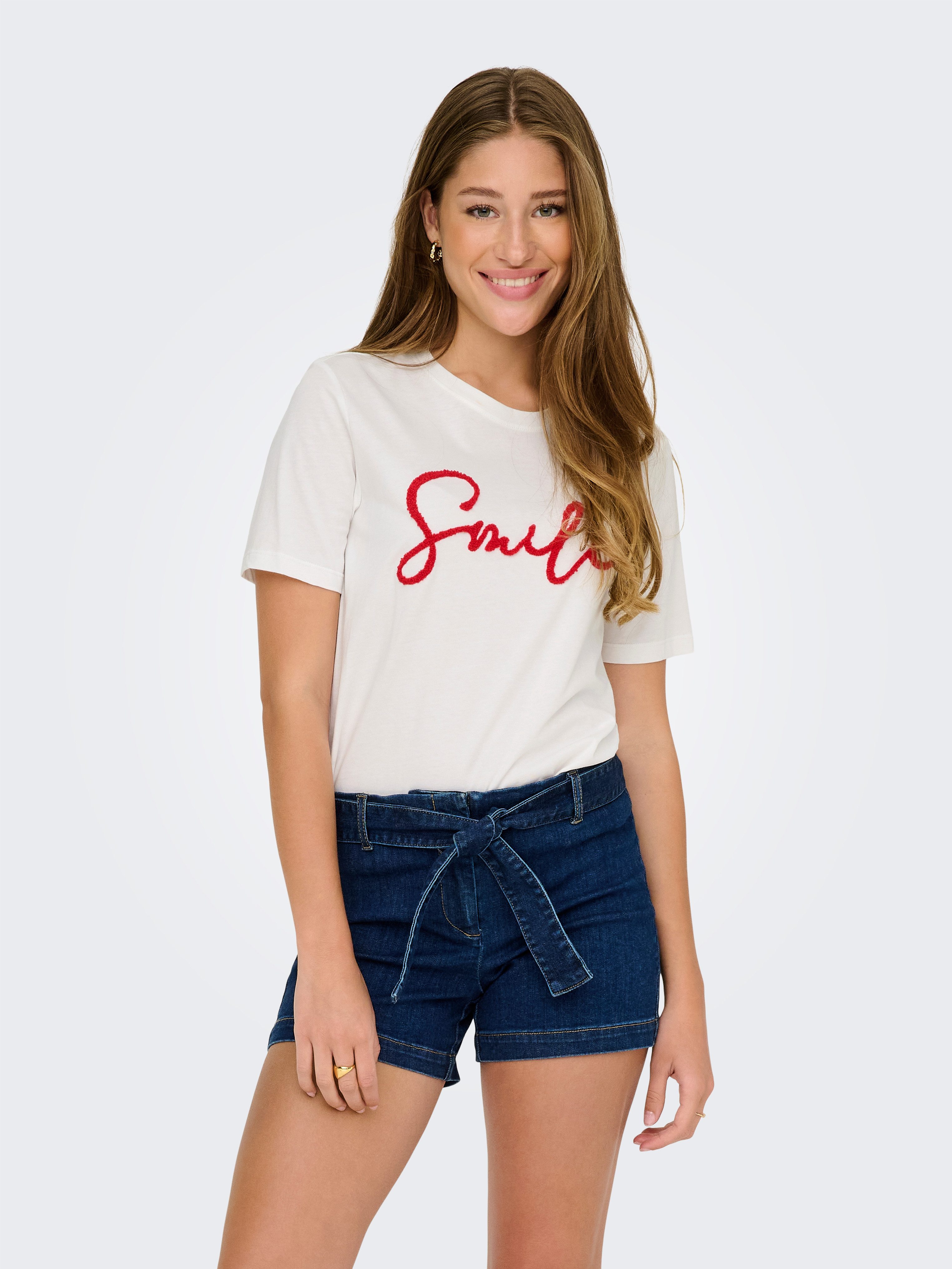 ONLY T-Shirt ONLKIKO LIFE S/S O-NECK TERRY TOP CS JRS günstig online kaufen