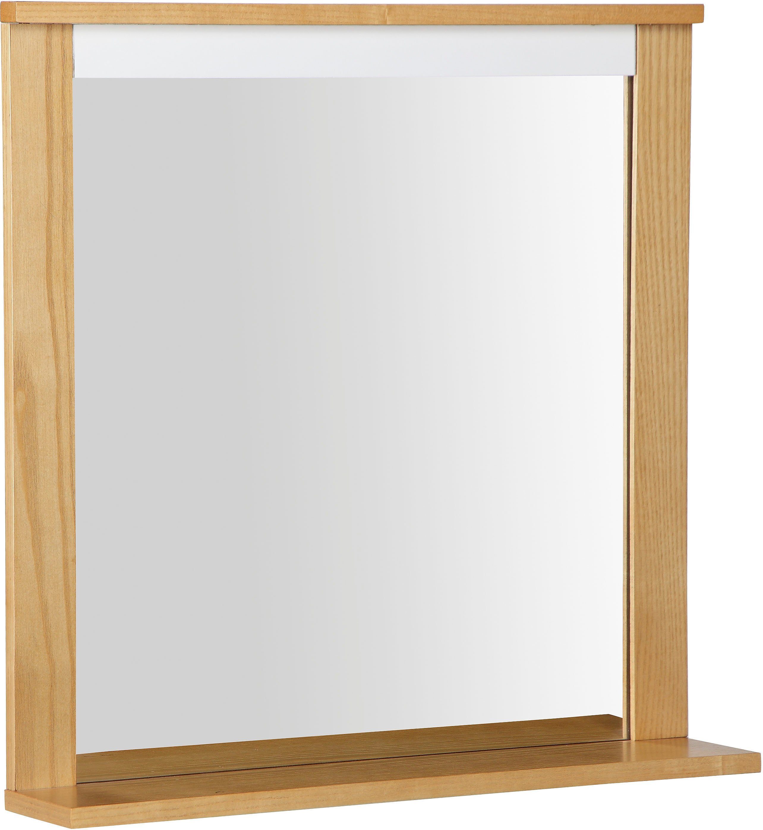 andas Badspiegel Falun, Badspiegel mit Breite Ablage, cm 55