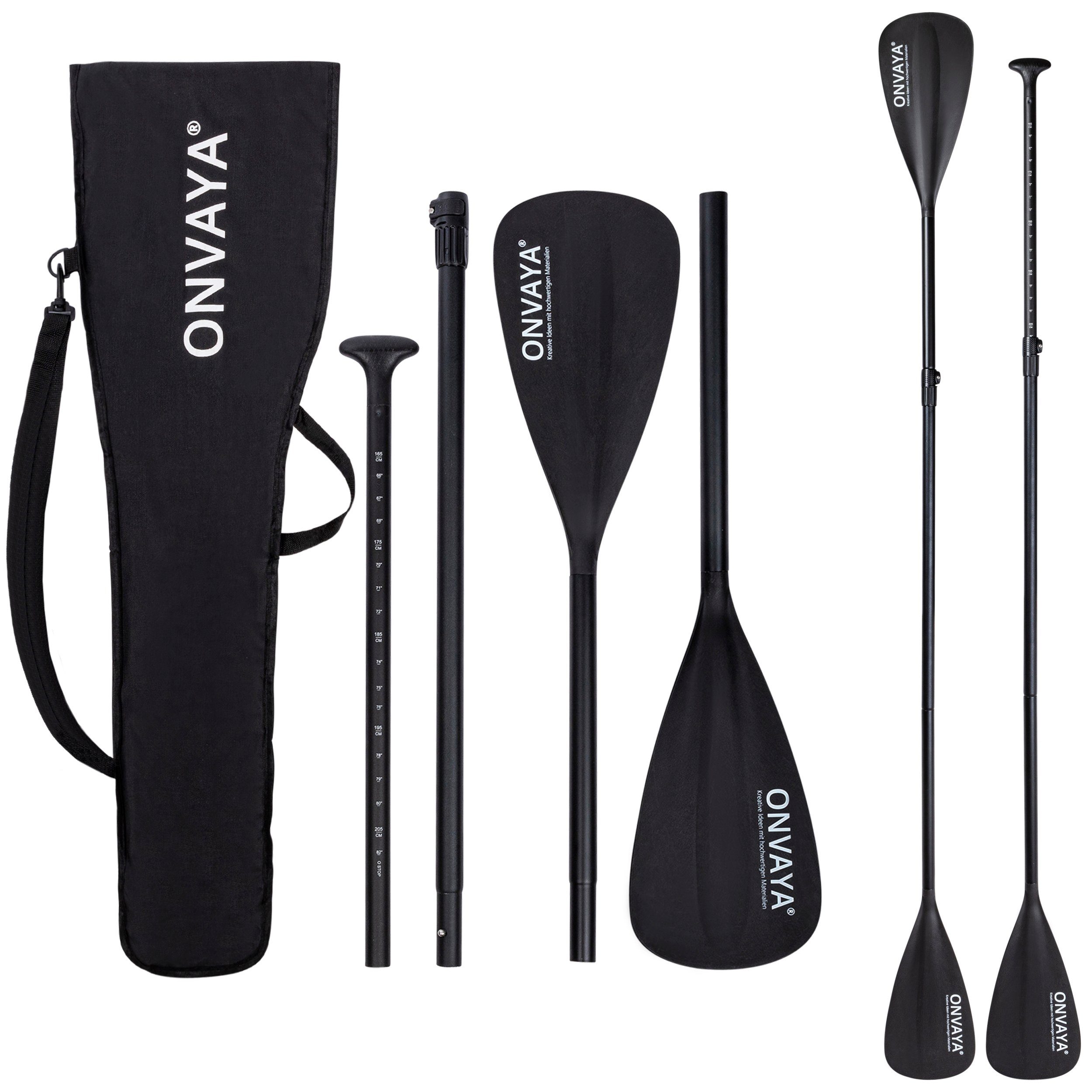 ONVAYA SUP / Kajak Paddel, 2-in-1: Stechpaddel & Doppelpaddel SUP-Paddel