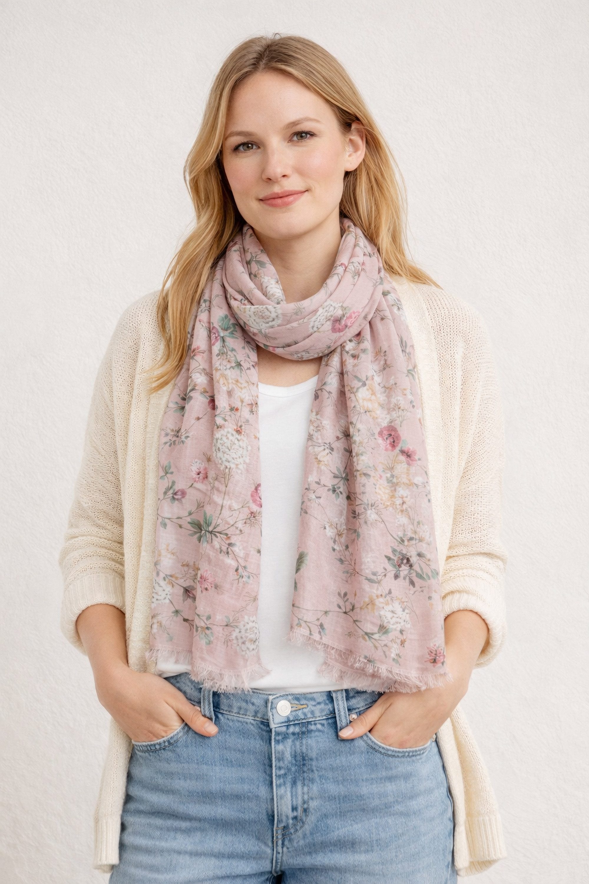 COLLEZIONE ALESSANDRO Modeschal Flora, (1-St), aus super-soft Viskose, mit Blumen Motiv