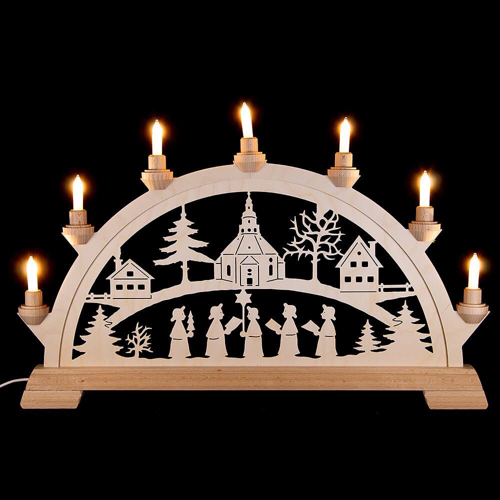 Kunstgewebe Taulin Schwibbogen Schwibbogen Seiffener Kirche (55x36cm) von Kunstgewerbe Taulin