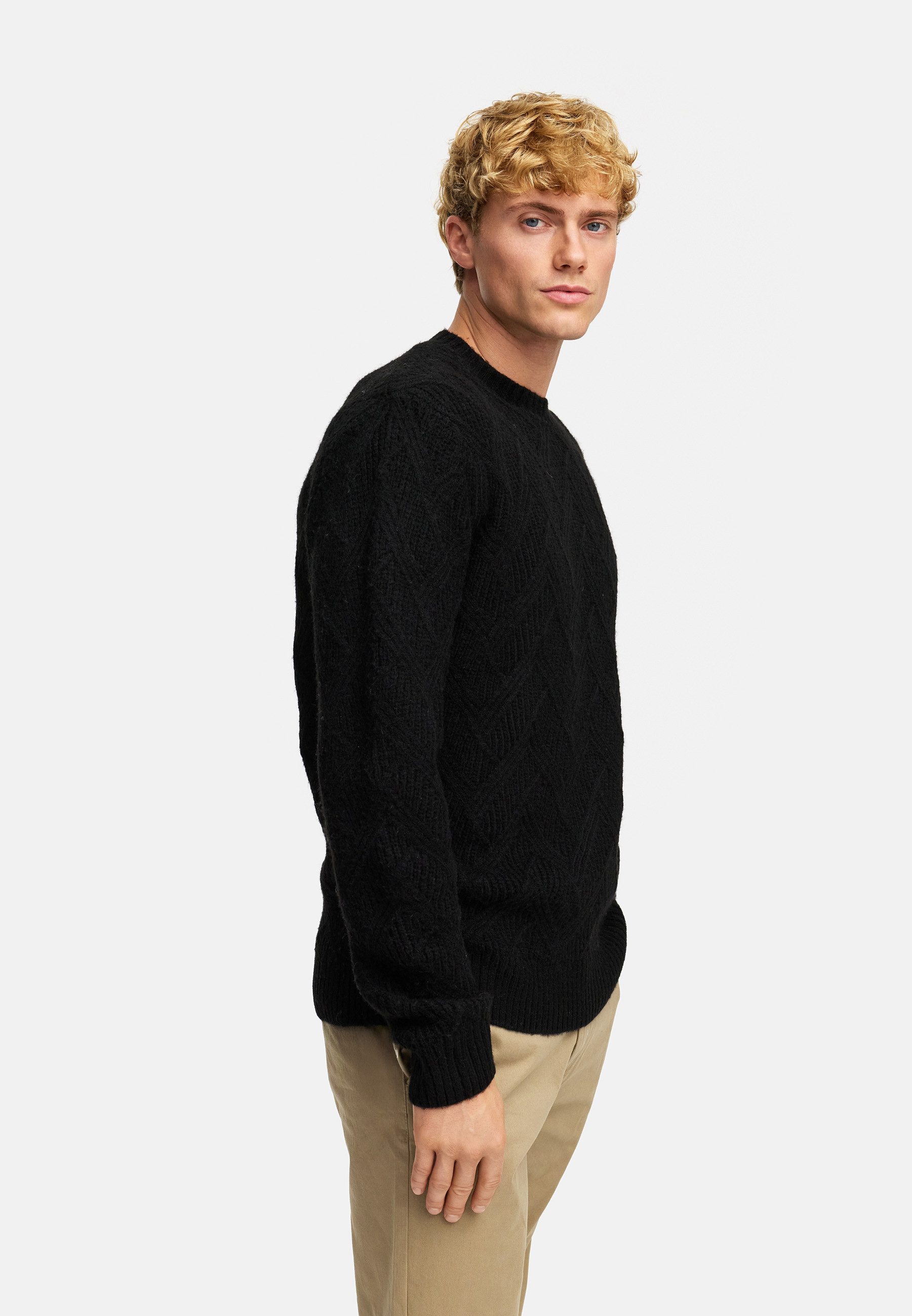 Kronstadt Strickpullover Herren KSPollard Crew Pullover Herrenpullover mit Rundhalsausschnitt