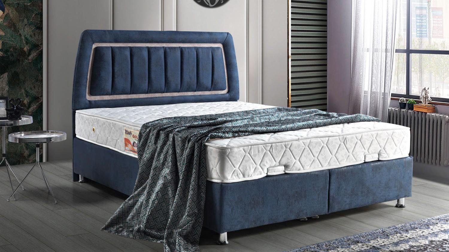 JVmoebel Bett Bett Design Betten Luxus Bettkasten Polster Schlafzimmer Möbel Modern (Bett), Made In Europe