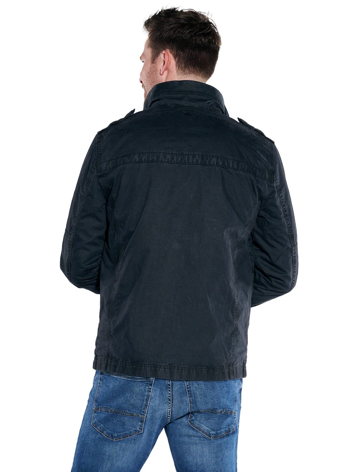 Engbers Kurzjacke Herren Baumwoll-Jacke regular, Saphirblau günstig online kaufen