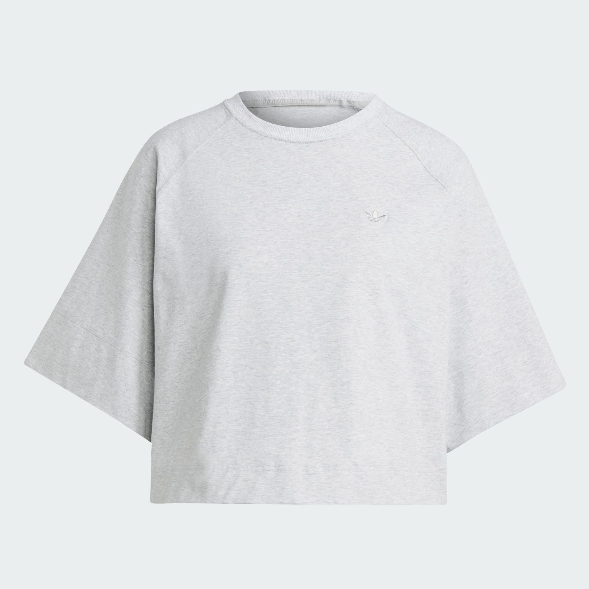 Light PREMIUM T-SHIRT Grey T-Shirt adidas Originals ESSENTIALS Heather