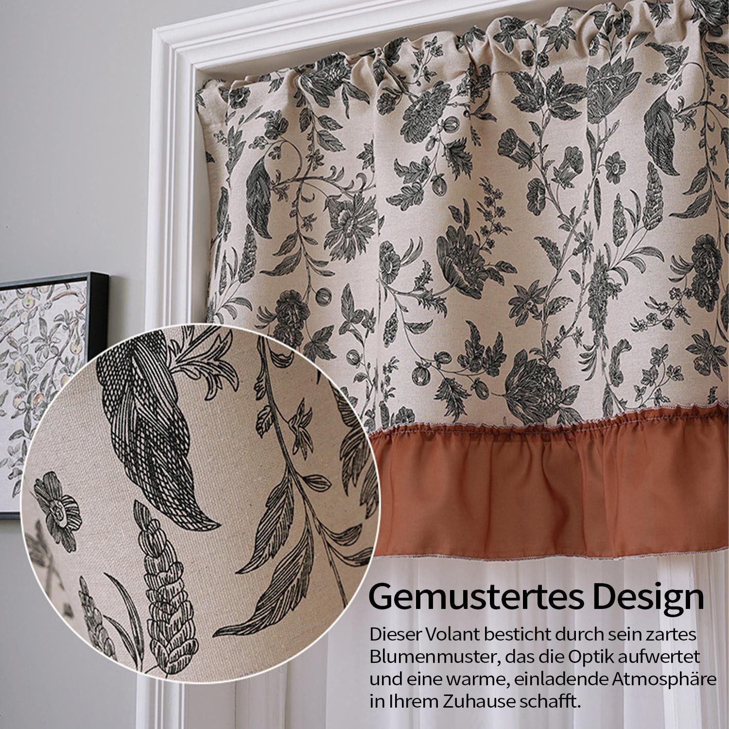 Refttenw Gardine Verdunkelungsvorhänge für die Küche,Kurzgardinen günstig online kaufen