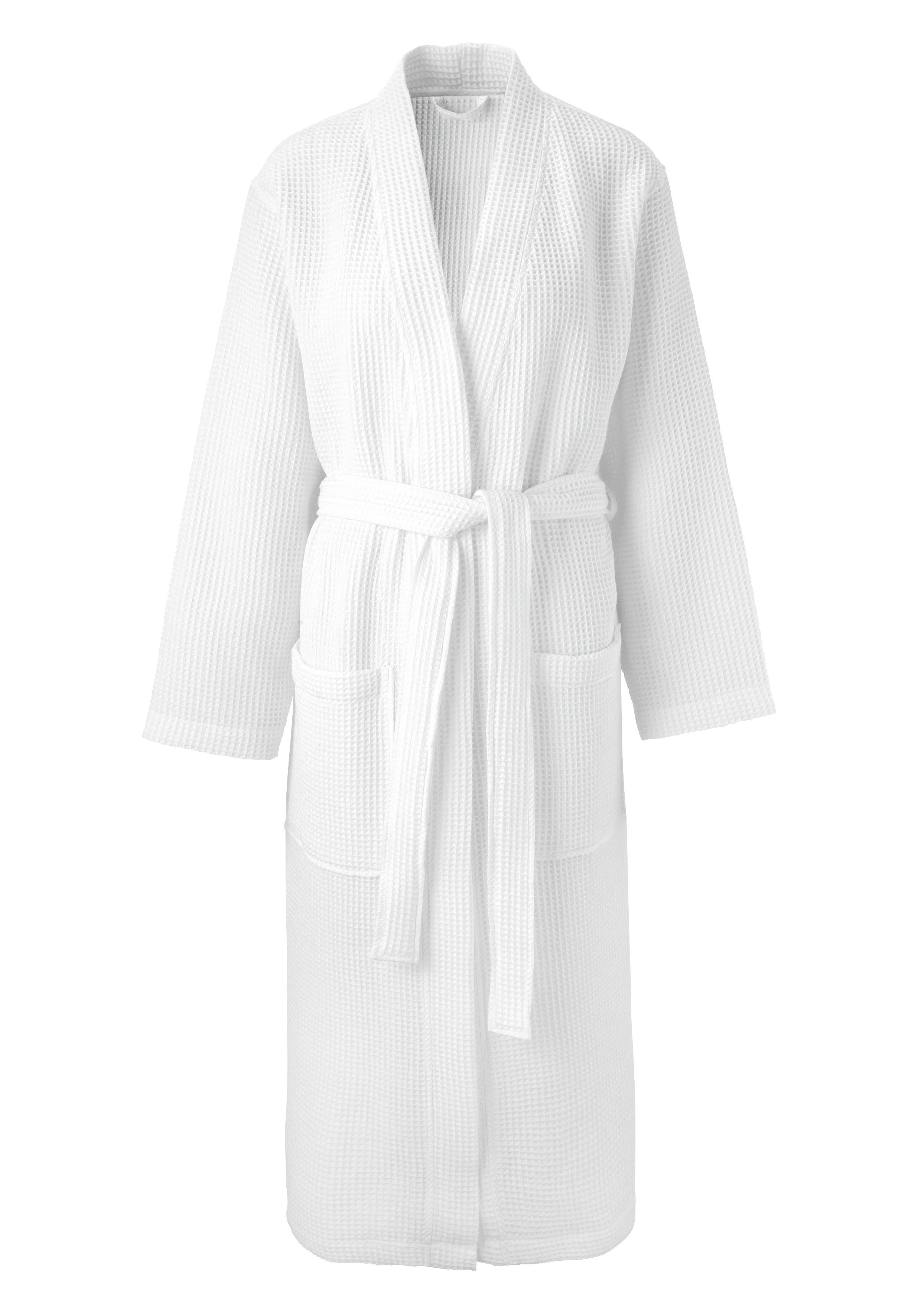 my home Unisex-Bademantel Inga, Waffelpiqué, ideal günstig online kaufen