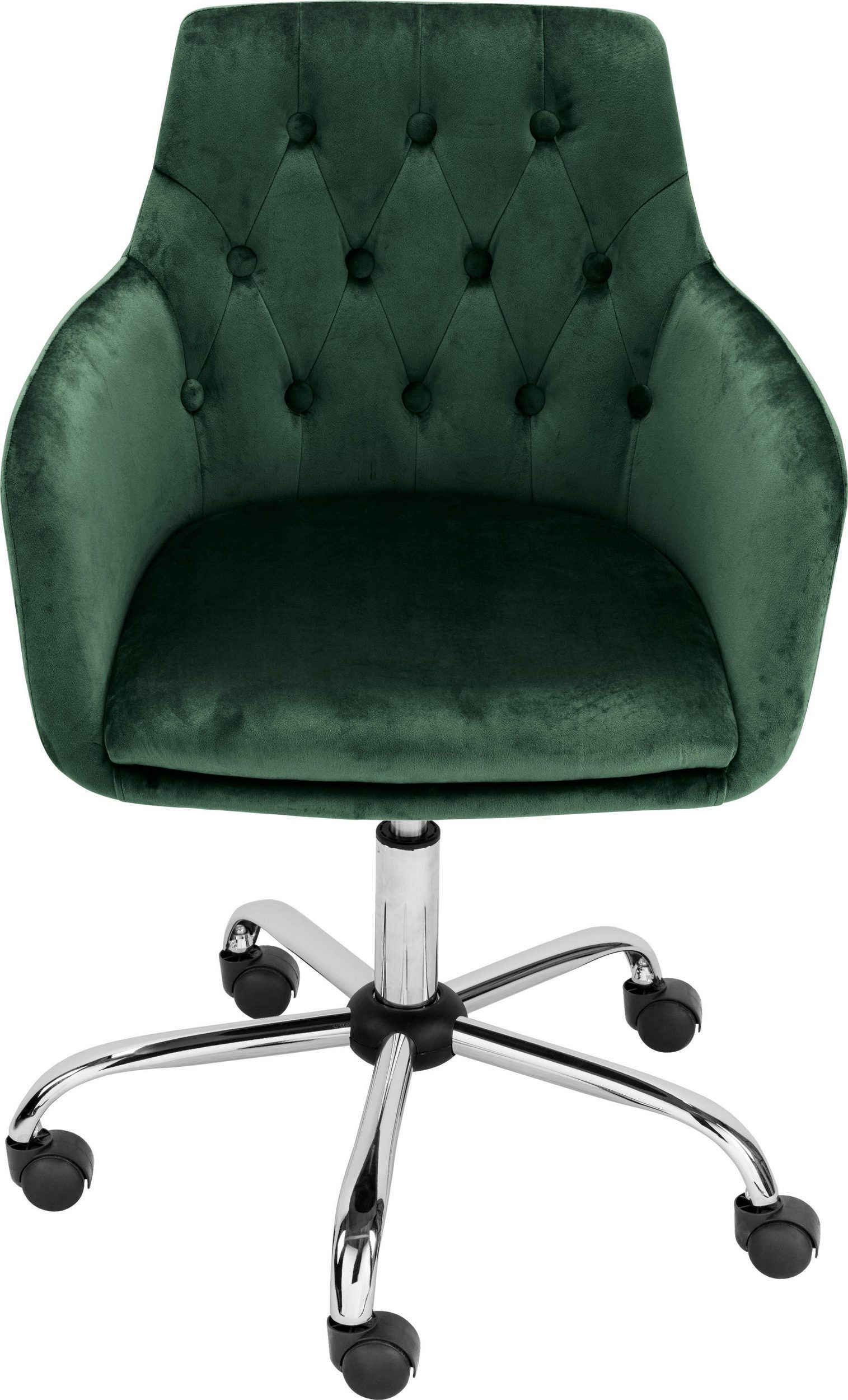 loft24 Schreibtischstuhl Paul (1 St), Drehstuhl mit Bezug in Samtoptik