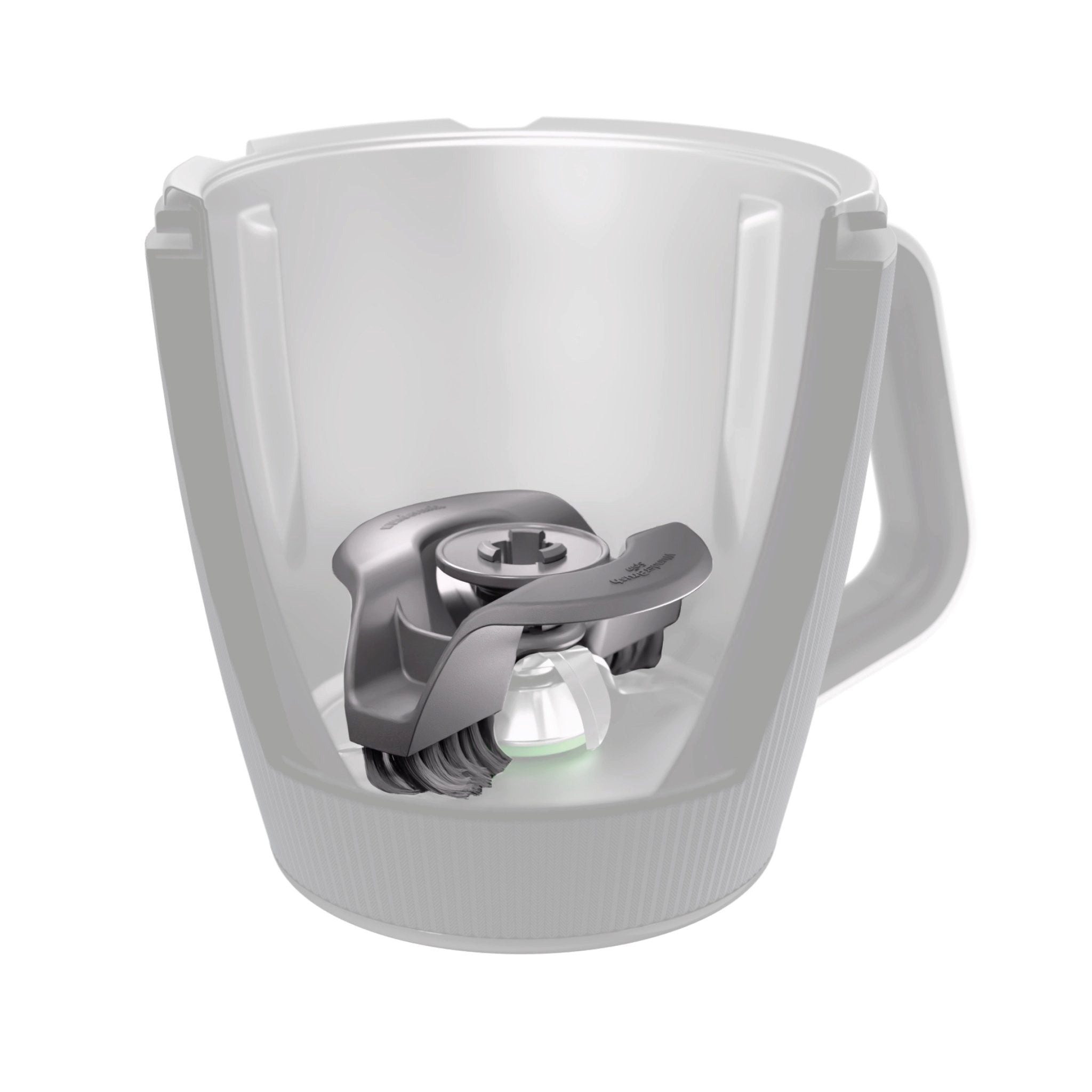 Wundermix Küchenmaschinen-Adapter WunderBrush® Spin, Mixtopf-Reinigungsbürste für Thermomix, Zubehör für TM7, TM6, TM5
