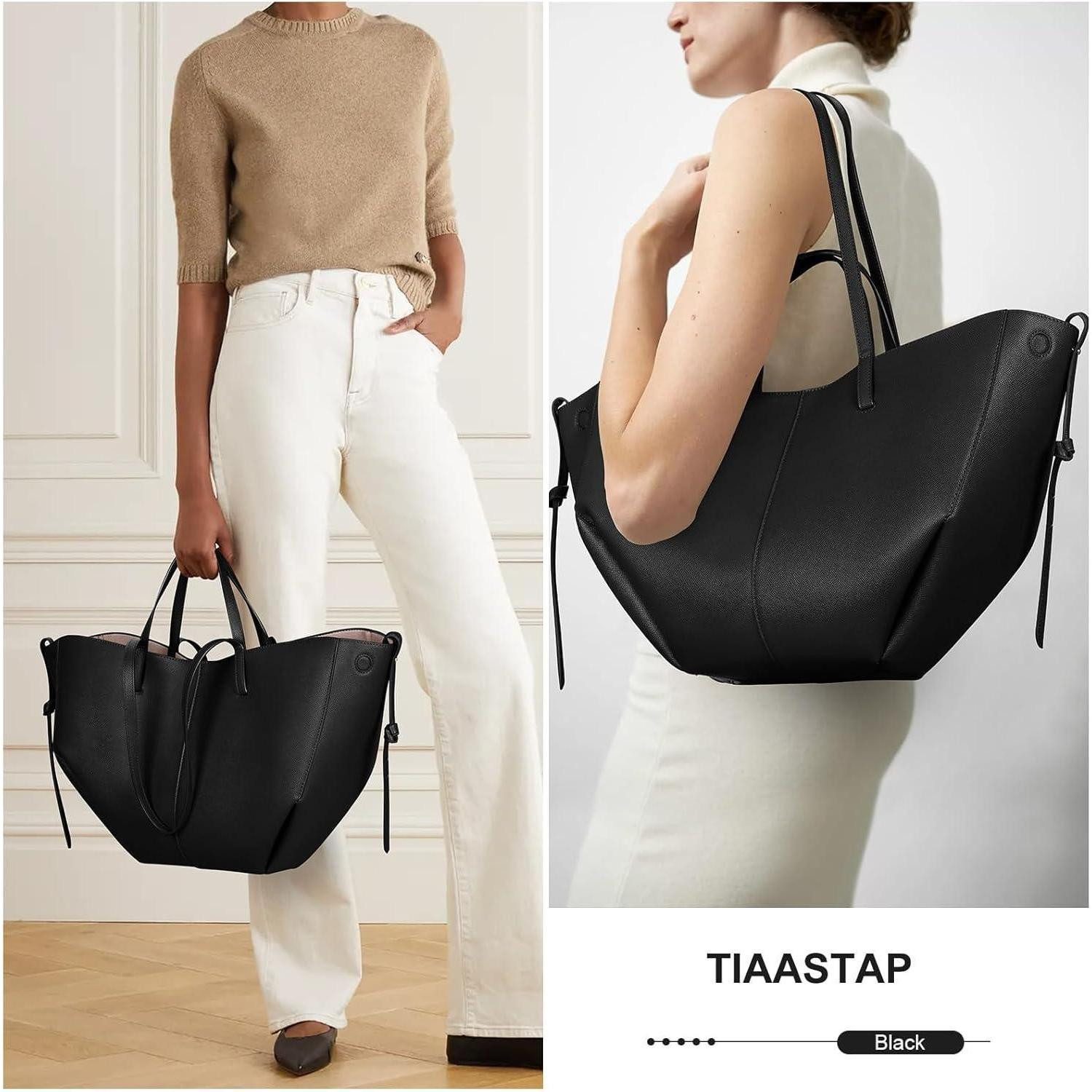 LuxusKollektion Shopper TIAASTAP Tote Bag Kunstleder Damen Groß Schultertas günstig online kaufen