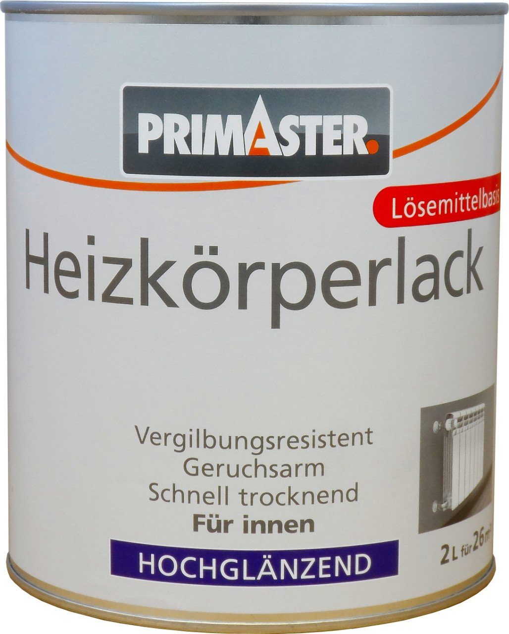 Lack Primaster Heizkörperlack 2 L weiß hochglänzend