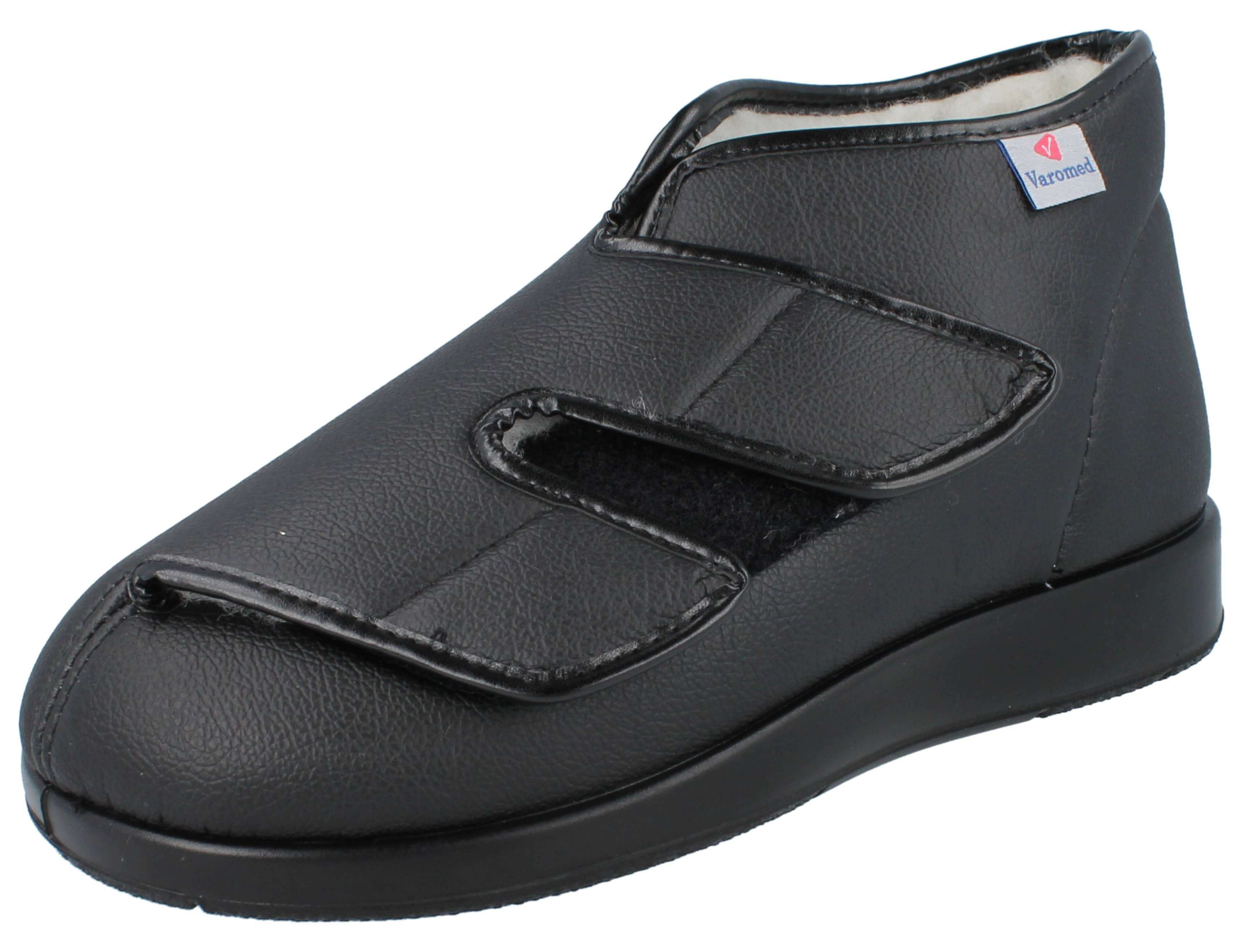 VAROMED VAROMED London Winter Damen Herren Klettstiefelette Wollfutter Schnürschuh