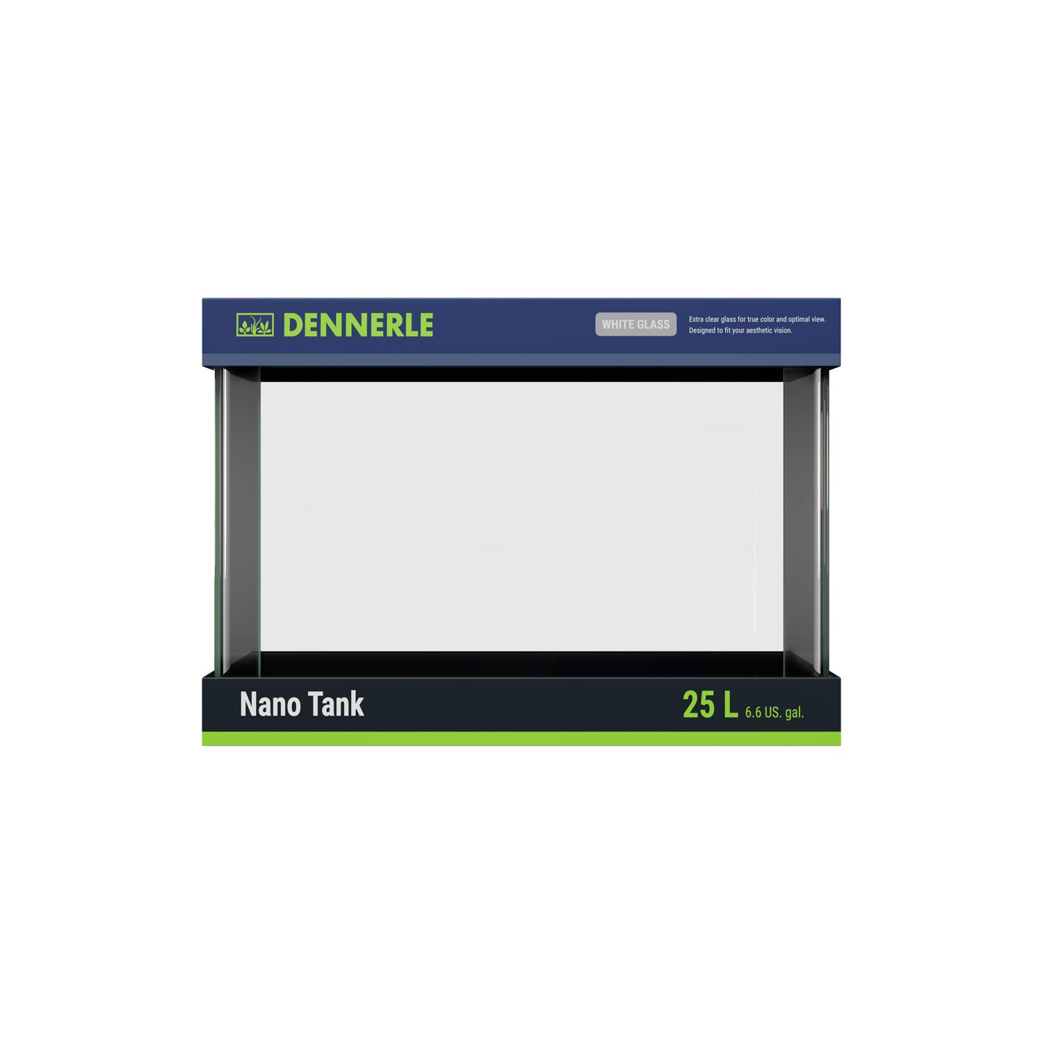 DENNERLE Aquarium Nano Tank White Glass