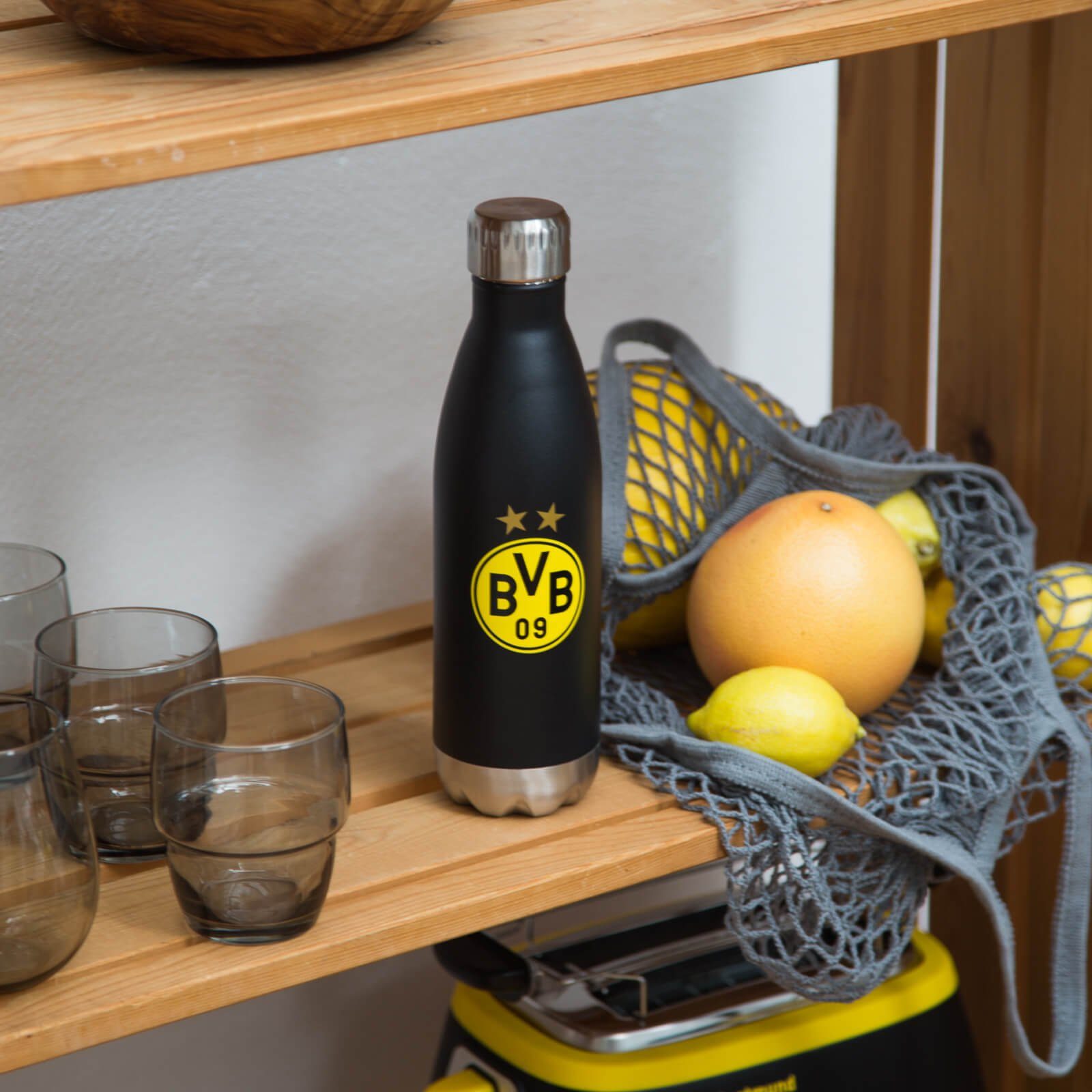 BVB Isolierflasche BVB-Isolierflasche Emblem 0,5L