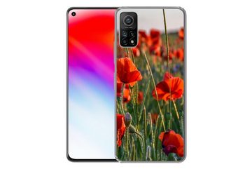 MuchoWow Handyhülle Blumen - Mohnblumen - Natur - Rot, Phone Case, Handyhülle Xiaomi Mi 10T, Silikon, Schutzhülle