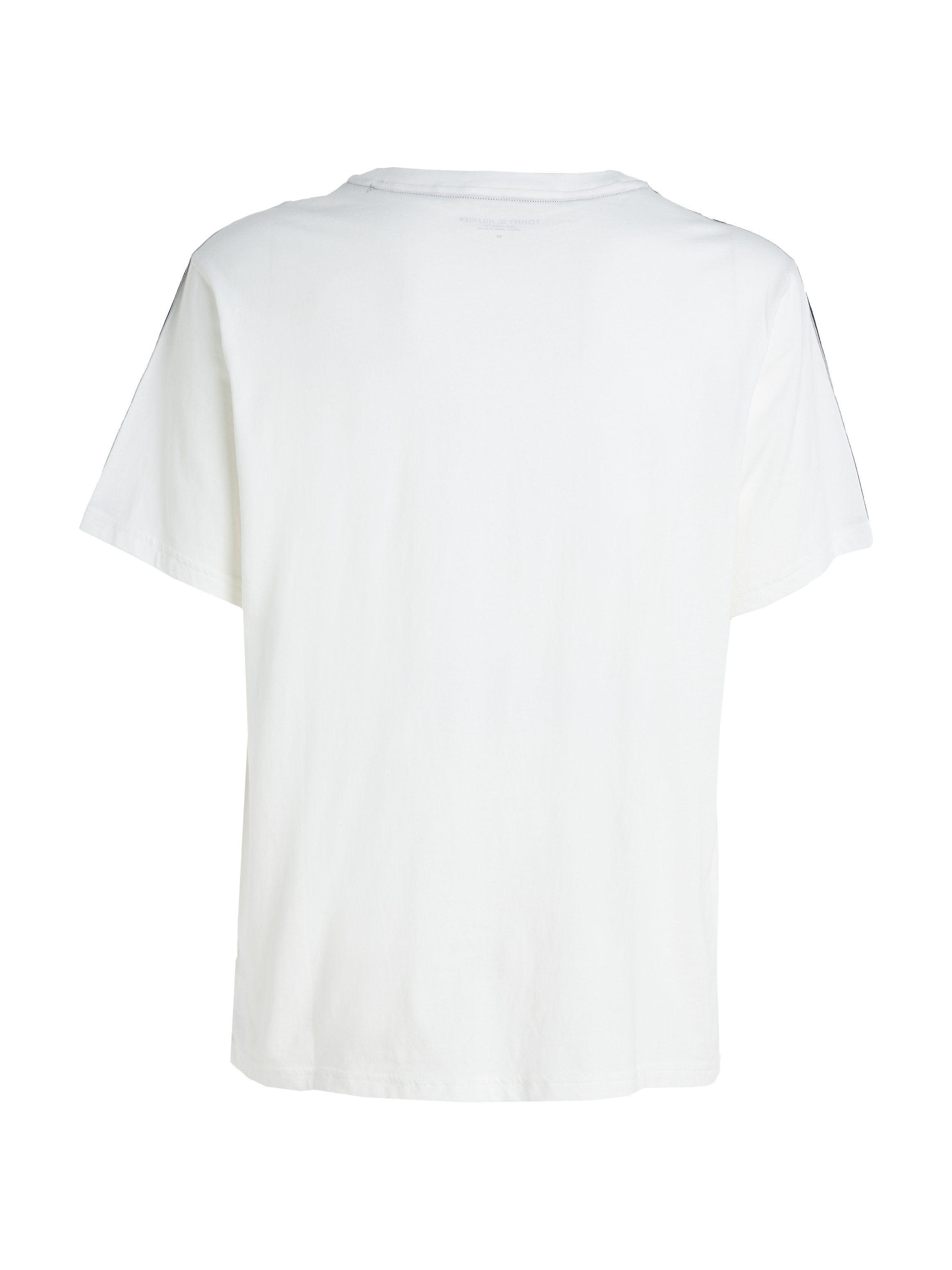Optik SS Tommy Underwear T-Shirt Hilfiger melierter TEE in Ecru LOGO