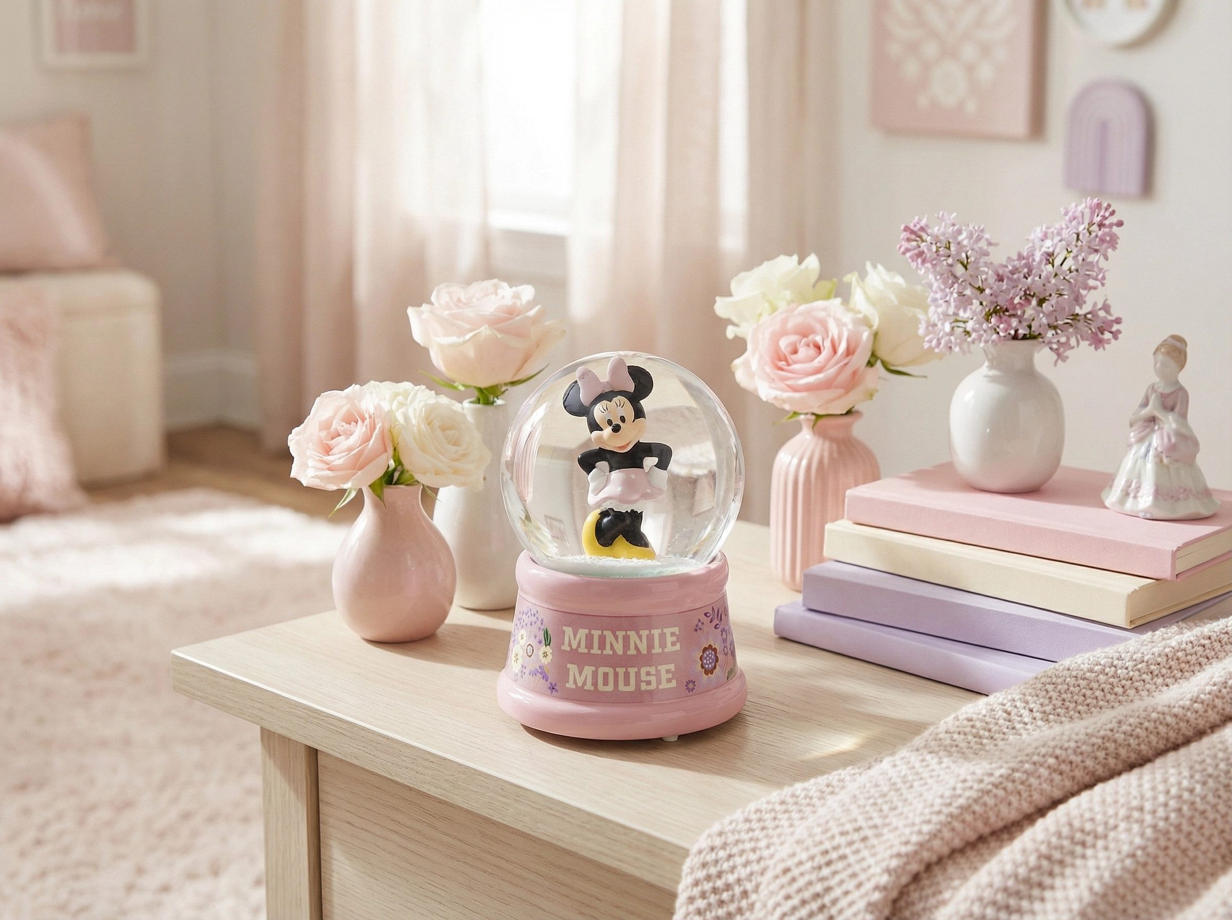 Disney Dekokugel Disney Minnie Maus mini Glaskugel Schneekugel 9 x 7 cm