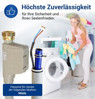 VIOKS Zulaufschlauch Aquastopschlauch Ersatz für Miele 5729731, 1,6 m mit elektrischem Anschluss für Waschmaschine