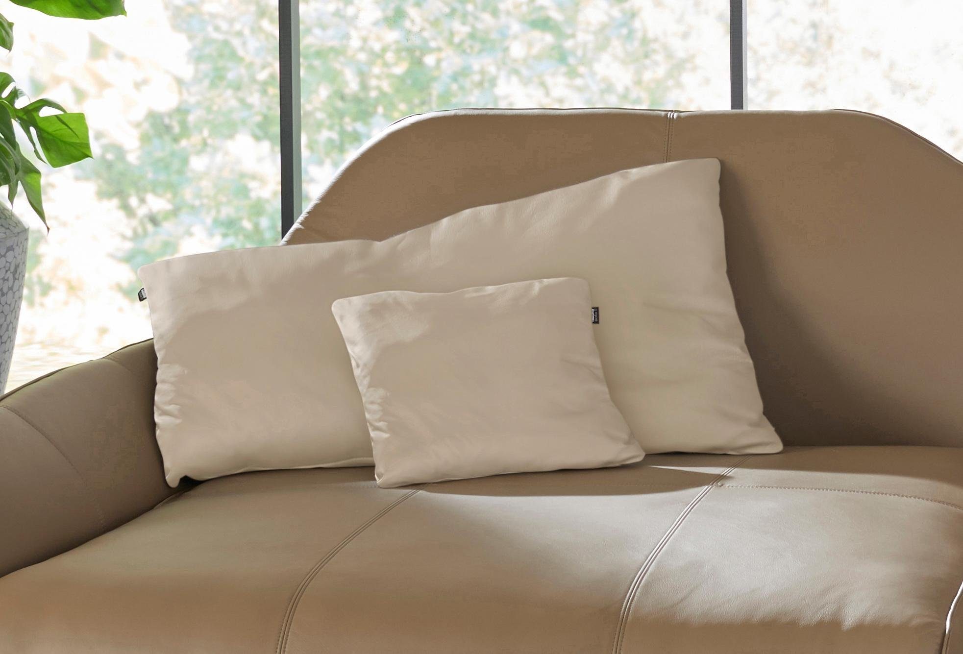 hülsta sofa Dekokissen Stoff in oder hs.480, Leder, beige wahlweise drei in Größen