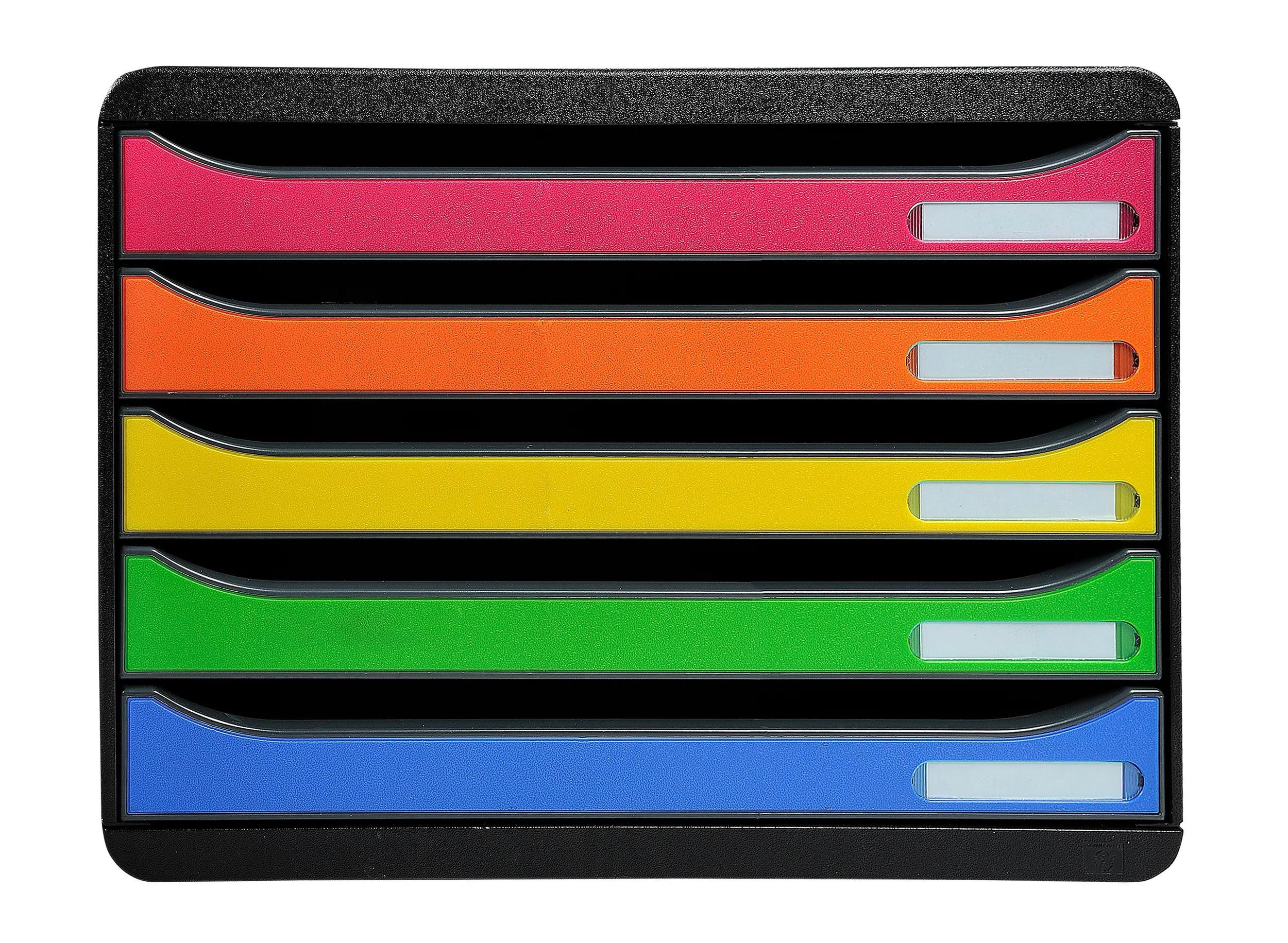 Schubladenbox Schubladenbox BigBox Plus Horizon Quer 5 Schubladen Regenbogen 308798D