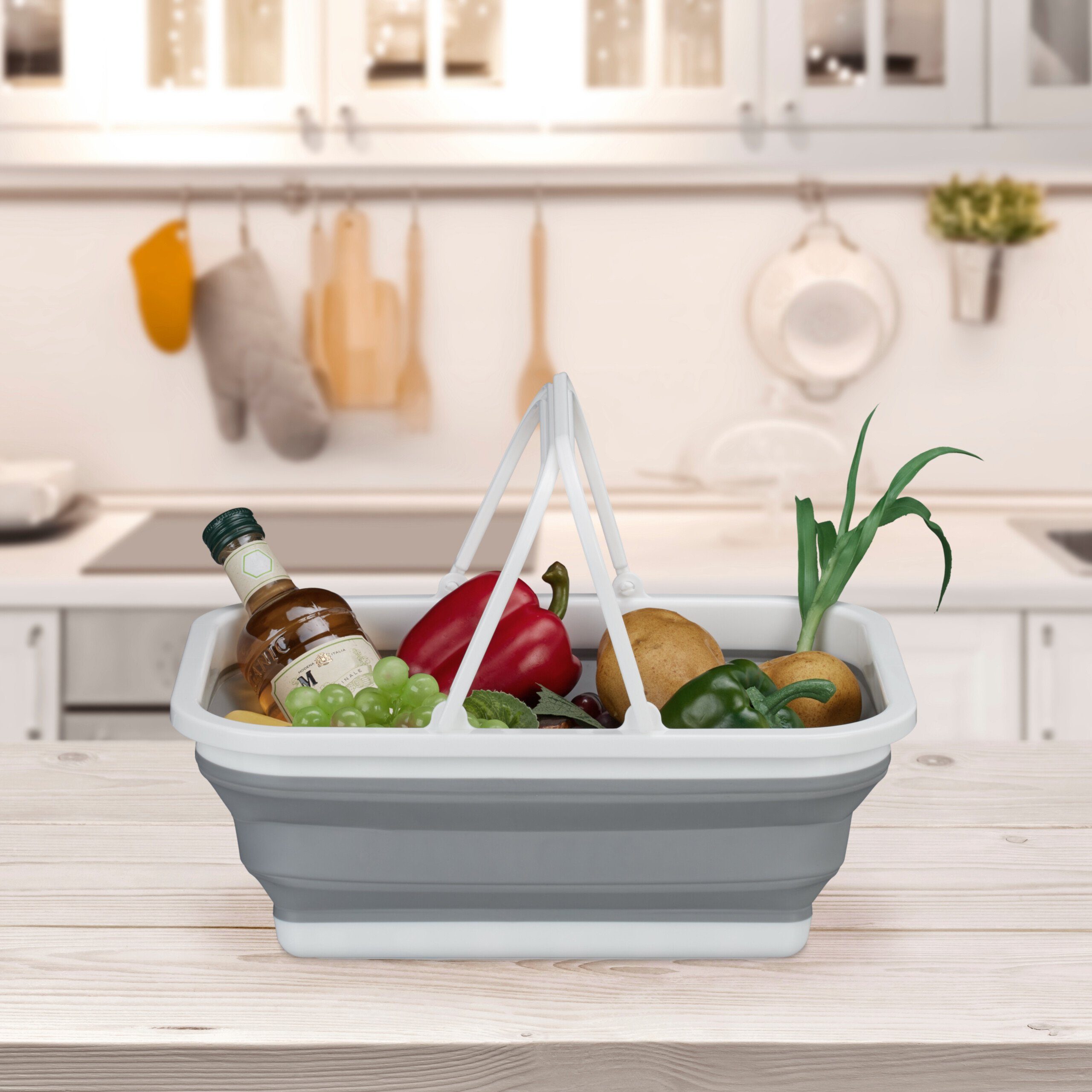 relaxdays Einkaufskorb Faltkorb mit Henkel günstig online kaufen