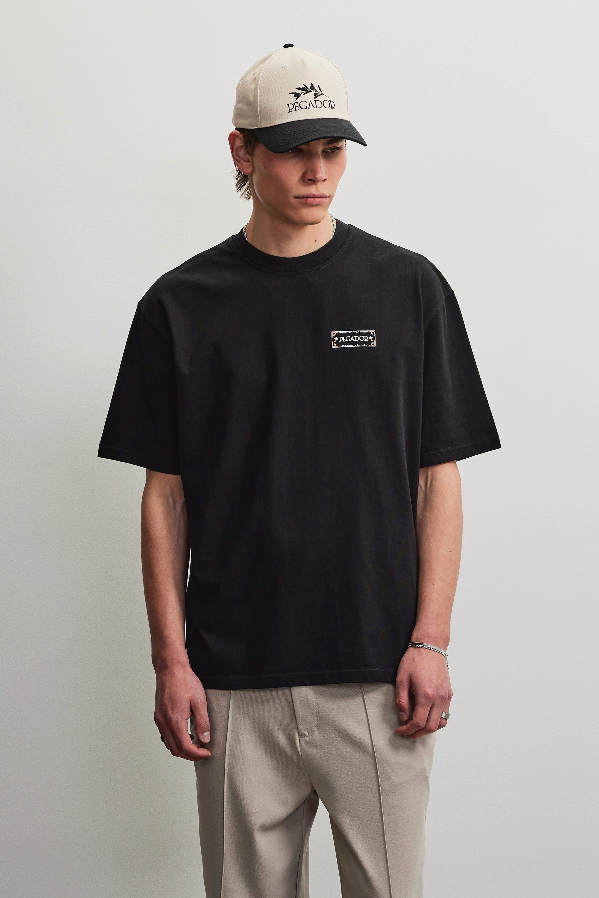 PEGADOR Rundhalsshirt VIBORG OVERSIZED TEE