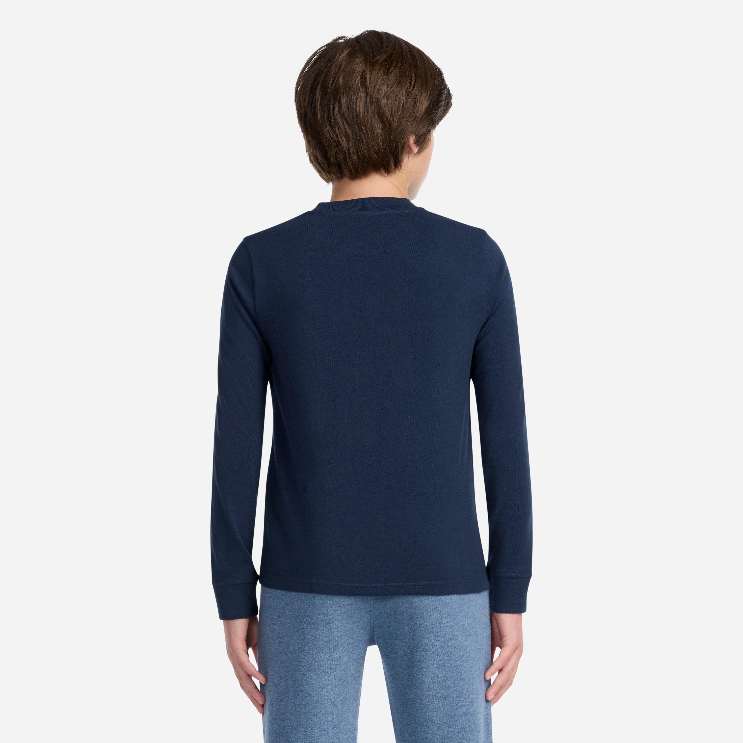 Abercrombie Kids Langarmshirt (Packung, 3-tlg) Gesticktes Elch- Motiv