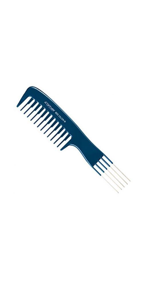 Comair Germany Haarbürste Comair Blue Line Profi Grip/Vorkam 600, Metallstift blau 20gr