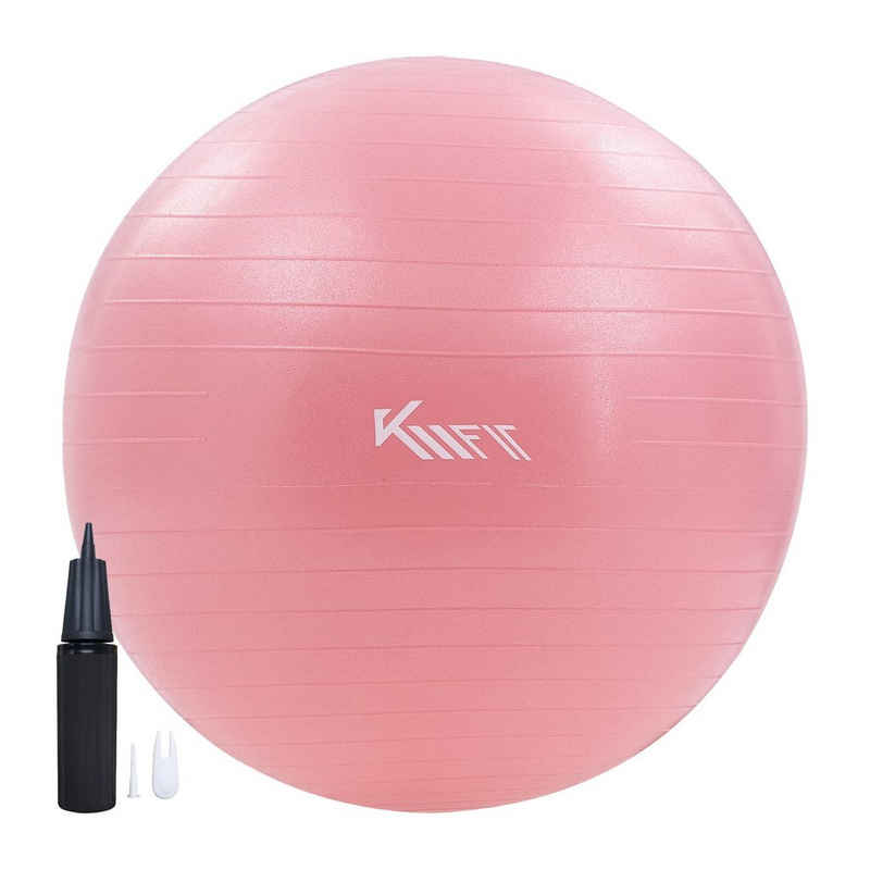 KM - Fit Gymnastikball Trainingsball Sitzball für Fitness,Yoga,Gymnastik 55 cm (mit Luft-Pumpe), Max. Belastbarkeit: 300 kg