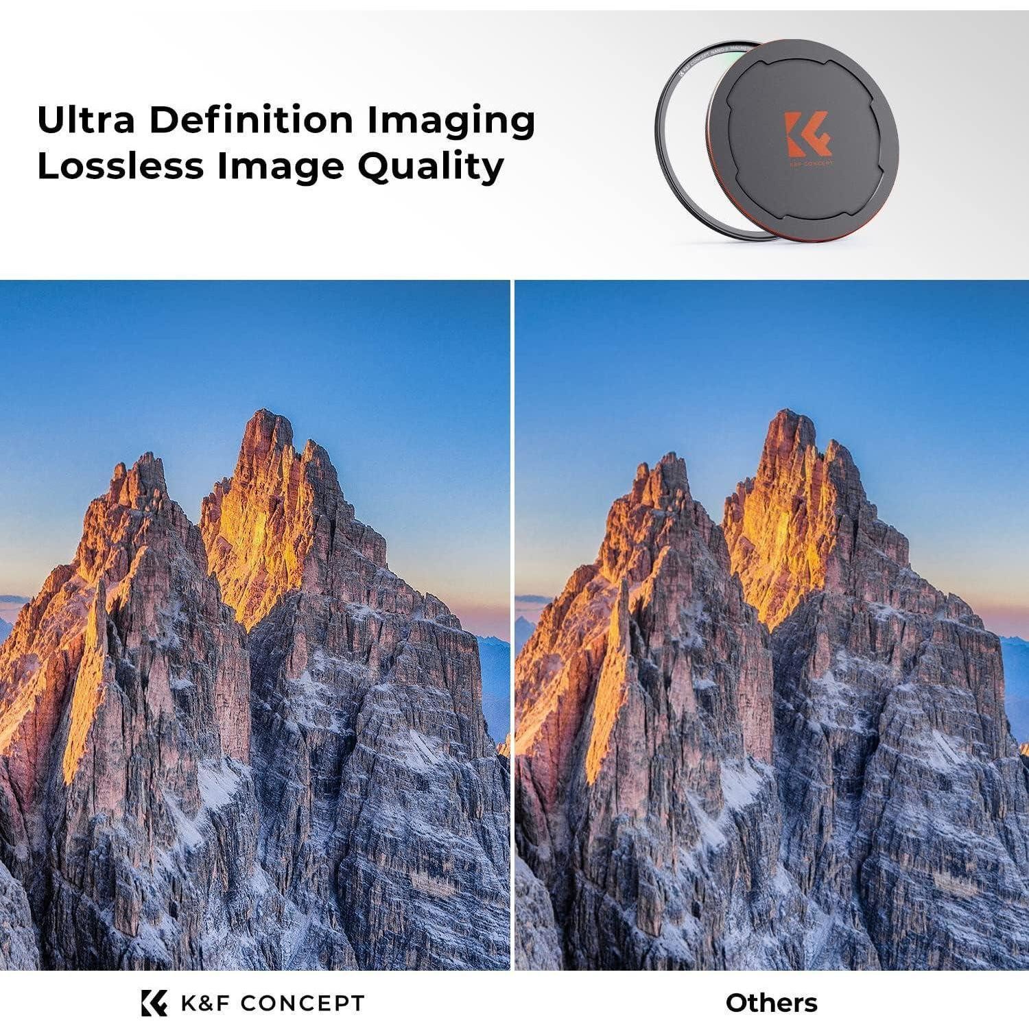 LuxusKollektion 72MM Magnetischer MCUV Filter mit Objektivdeckel und Aufbewahrungsbox Foto-UV-Filter