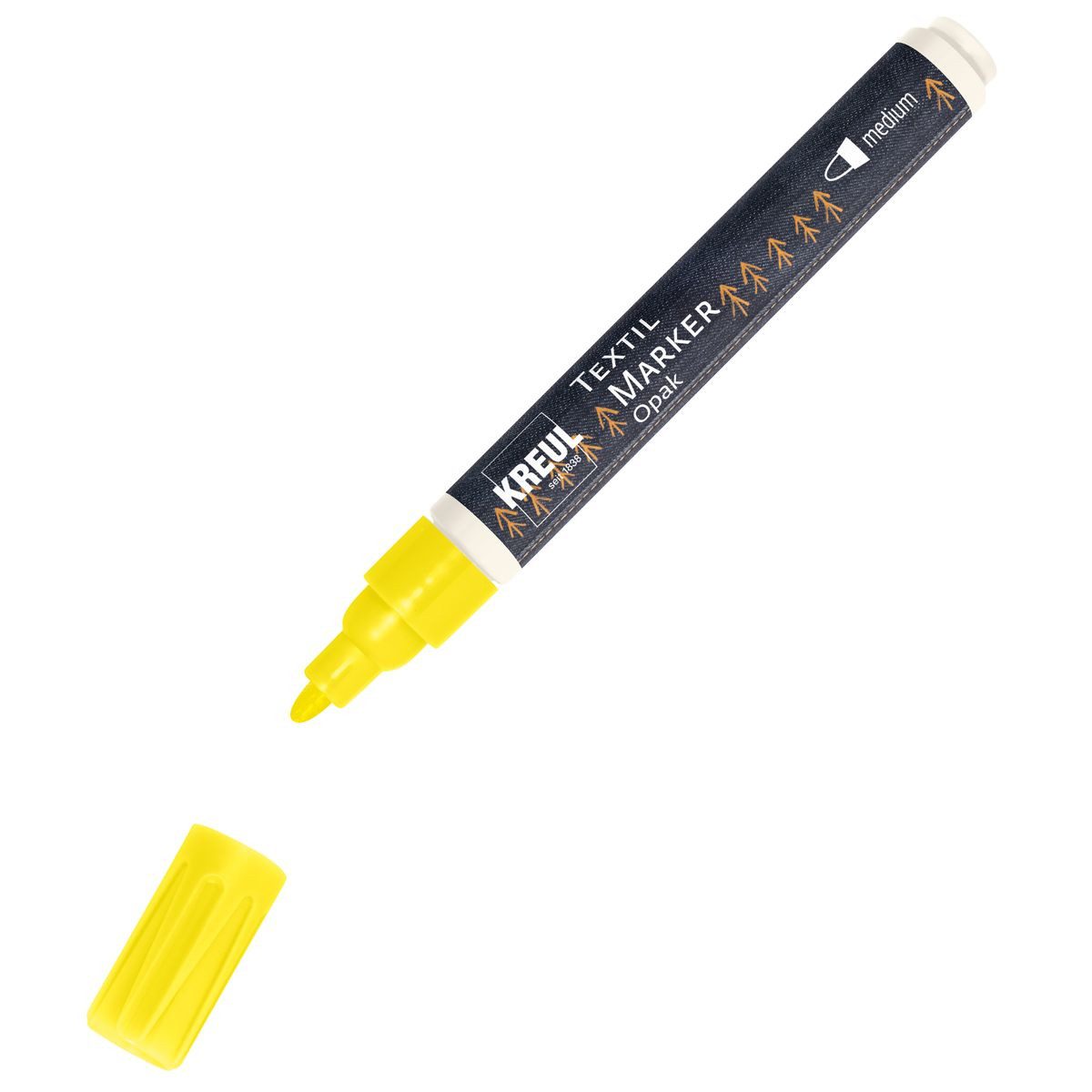Textilmarker KREUL Textilmarker Opak medium gelb