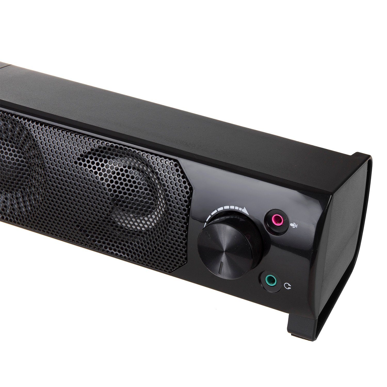 Audiocore AC955 PC-Lautsprecher 2.0 (6 W, Soundbar-Funktion [Modulare Verbindung] RGB-Bleuchtung 6W) – Bild 5 von 5