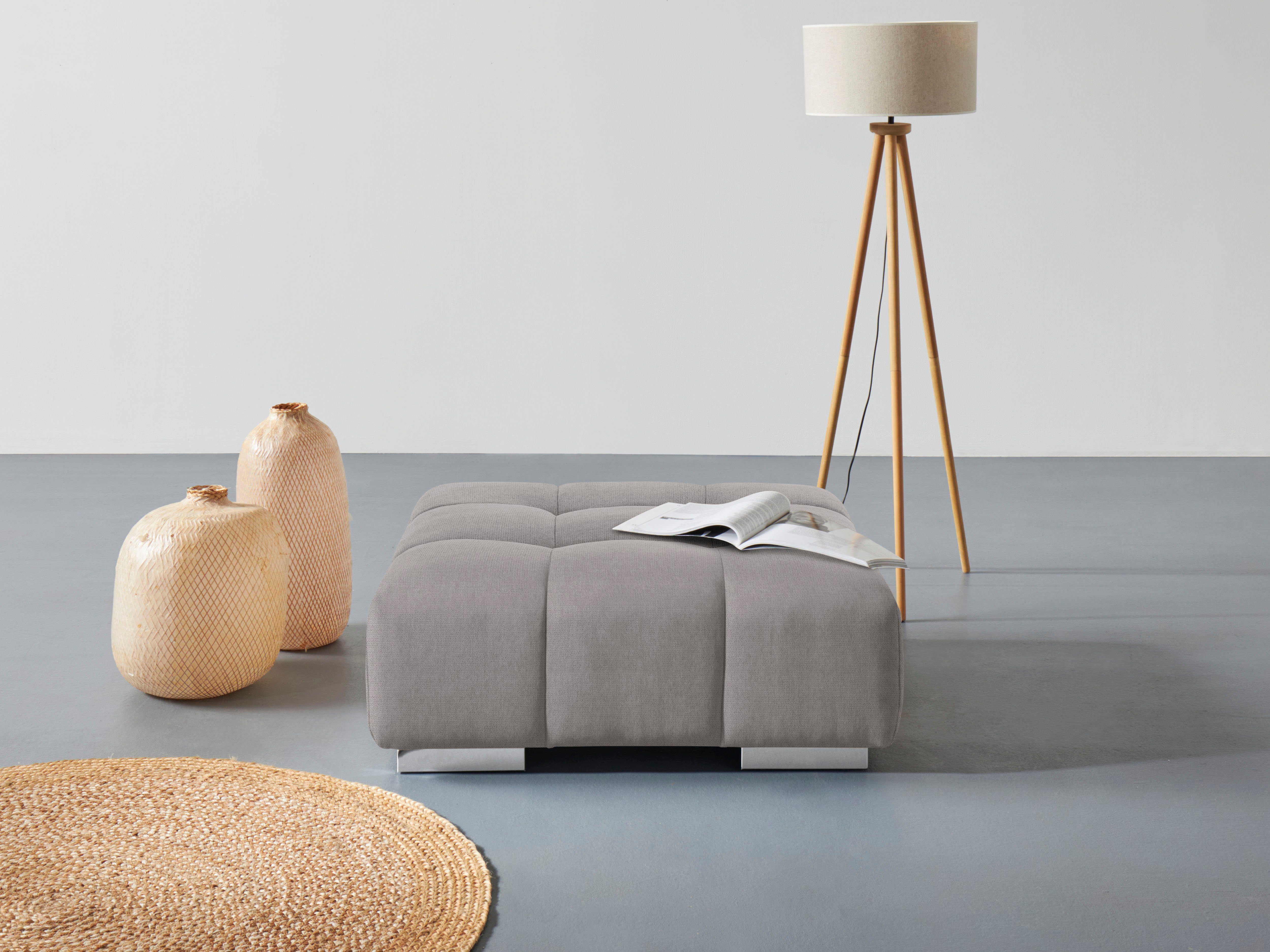 COTTA Hocker Orion, gemütlicher Hocker im modernen Design