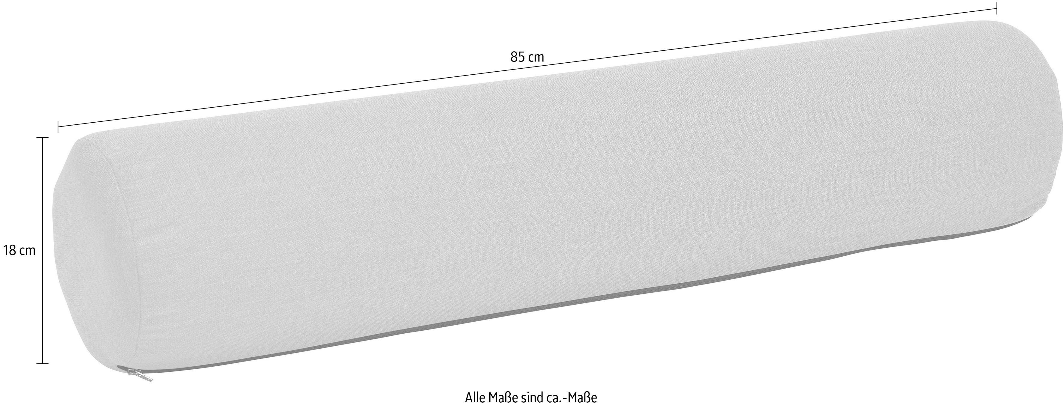 Müller SMALL LIVING KVADRAT Fiord 2 in Kopfstütze RG-25-Nackenrolle, Stoff hochwertigem bezogen Designstoff