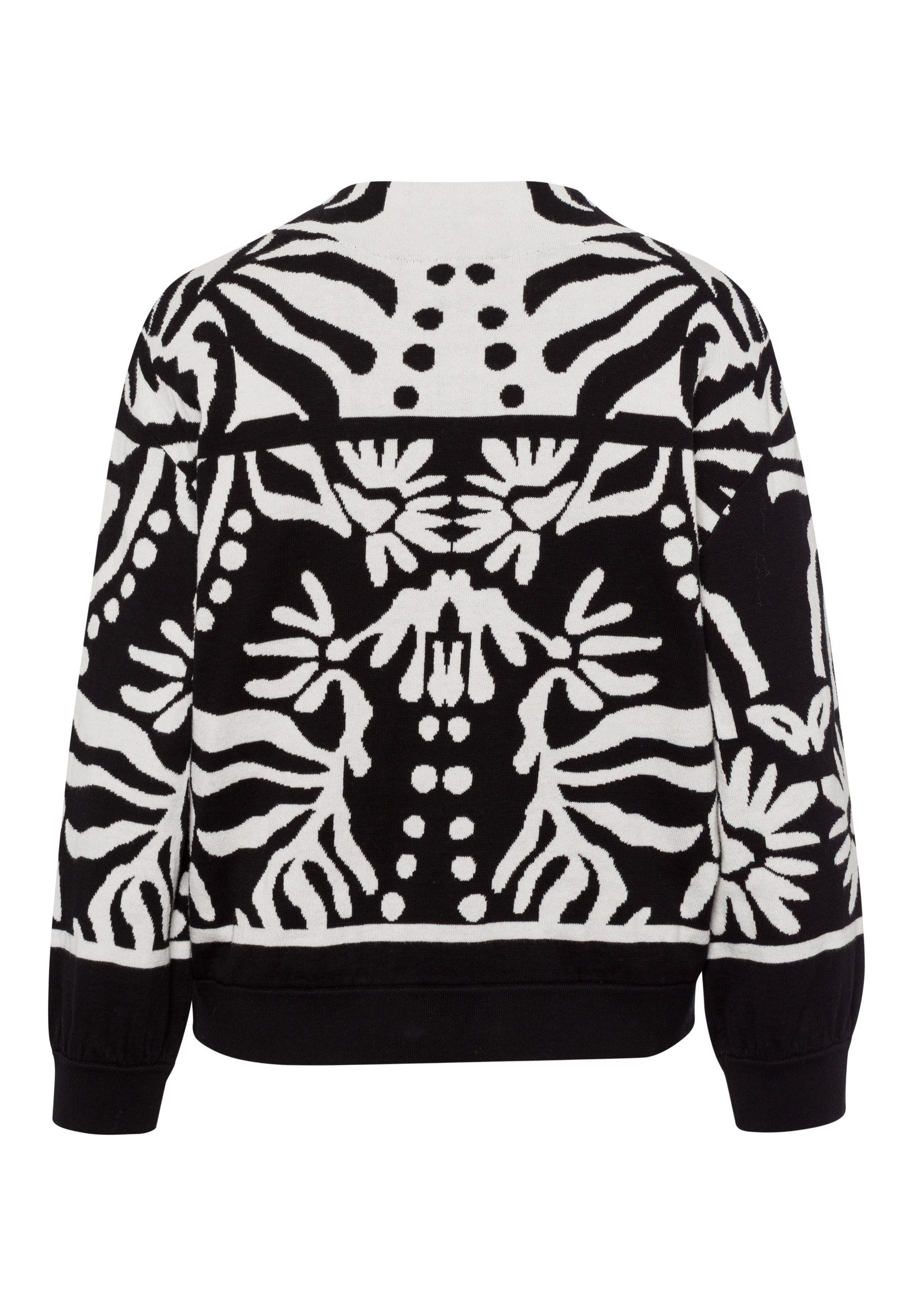 TUZZI Strickpullover in kontraststarkem Design