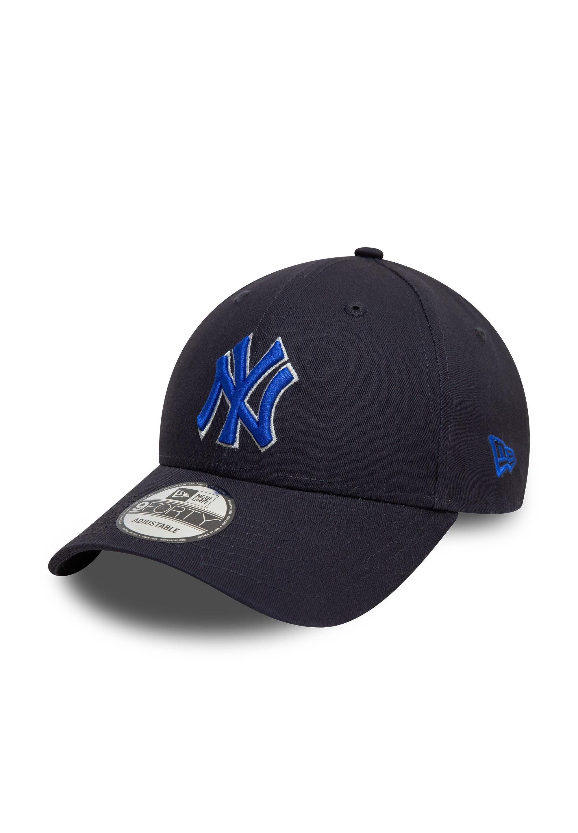 New Era Baseball Cap New York Yankees MLB Sidepatch Marineblau Verstellbare 9Forty Cap New (1-St)