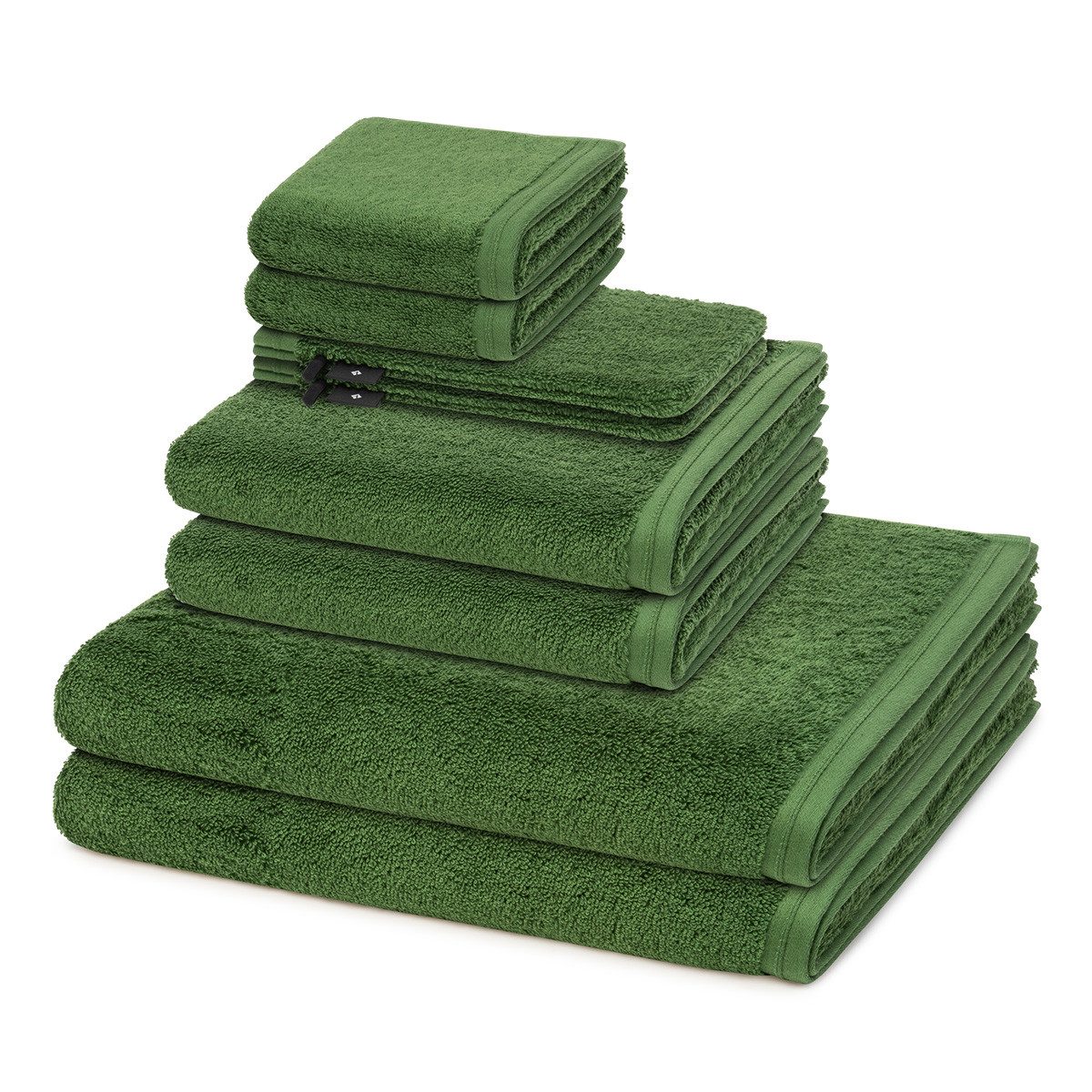 Vossen Handtuch Set Vegan Life, Frottee (Spar-Set, 8-St), 2 X Wasch- 2 X Gäste- 2 X Dusch- 2 X Handtuch im Set