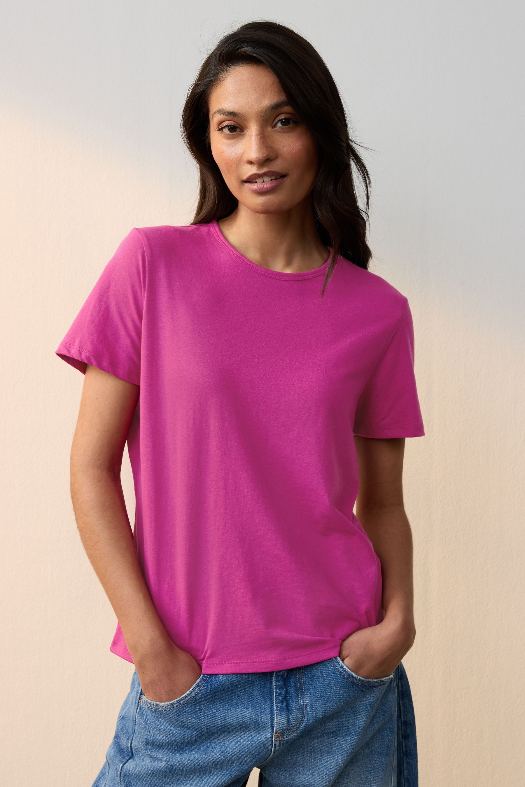 Next T-Shirt Everyday Kurzarm-T-Shirt mit Rundhalsausschnitt (1-tlg)
