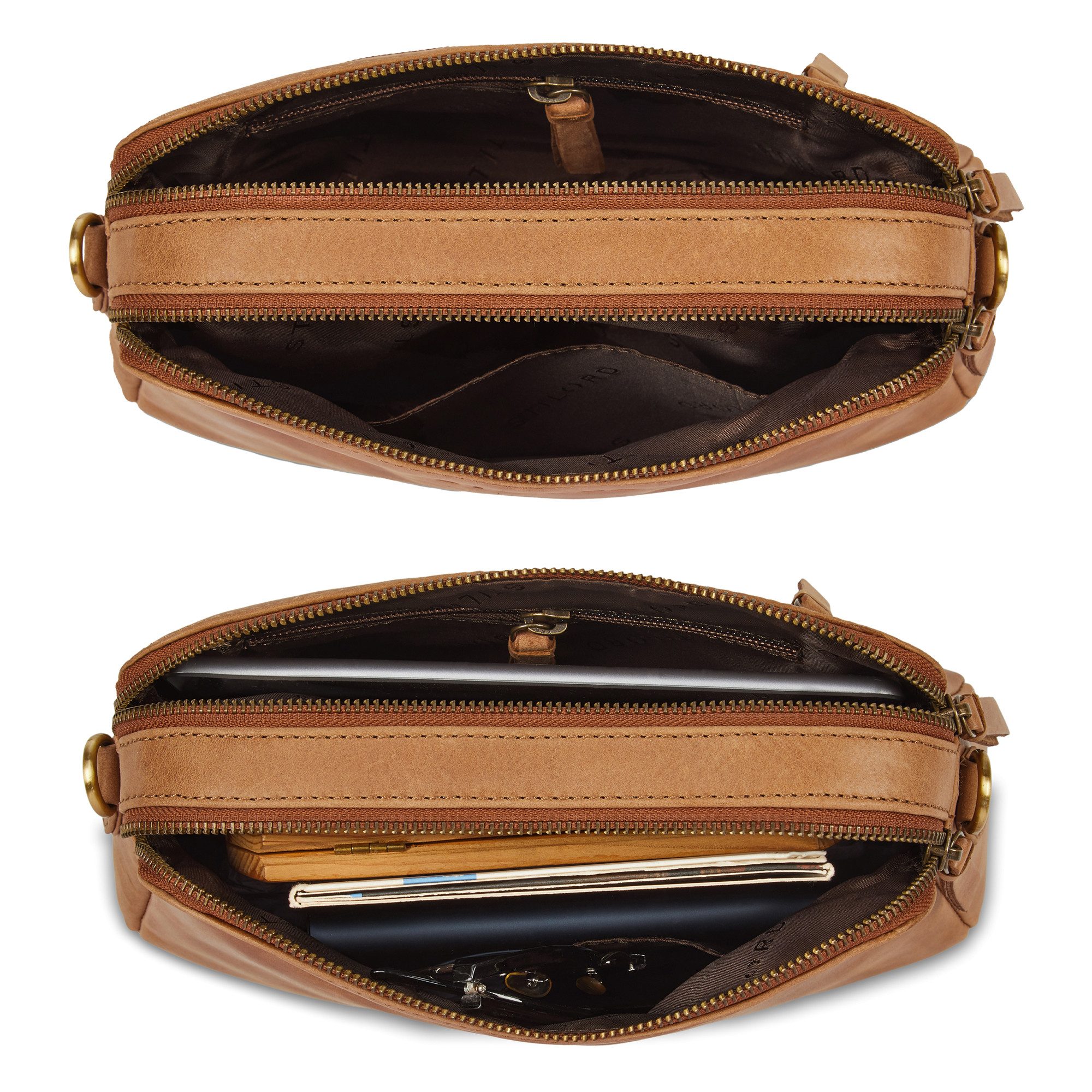 STILORD Handtasche "Rosie" Vintage Umhängetasche Damen Leder Klein