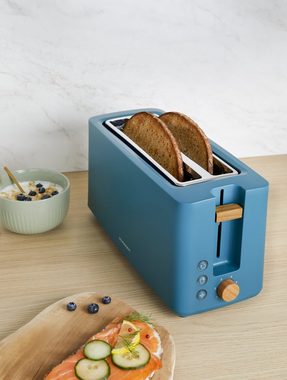 SCHNEIDER Toaster Fjord Line, 6 Stufen, Krümelschublade, 2 lange Schlitze, für 4 Scheiben, 1550 W, Auftau- und Aufwärm-Funktion, Überhitzungsschutz