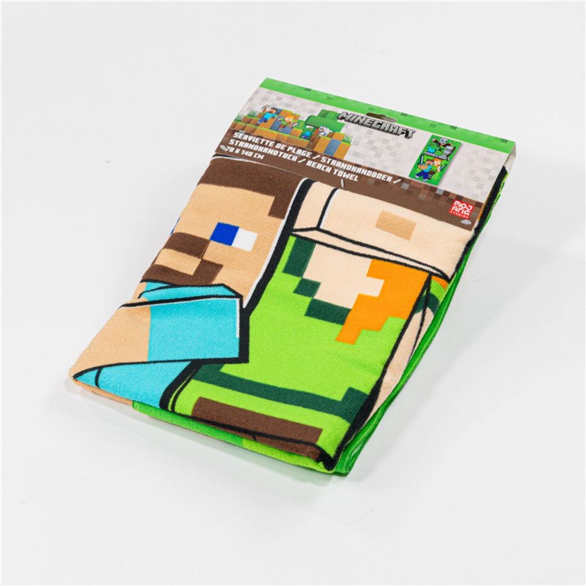 Minecraft Strandtuch Badetuch 70 × 140 cm leicht und schnelltrocknend