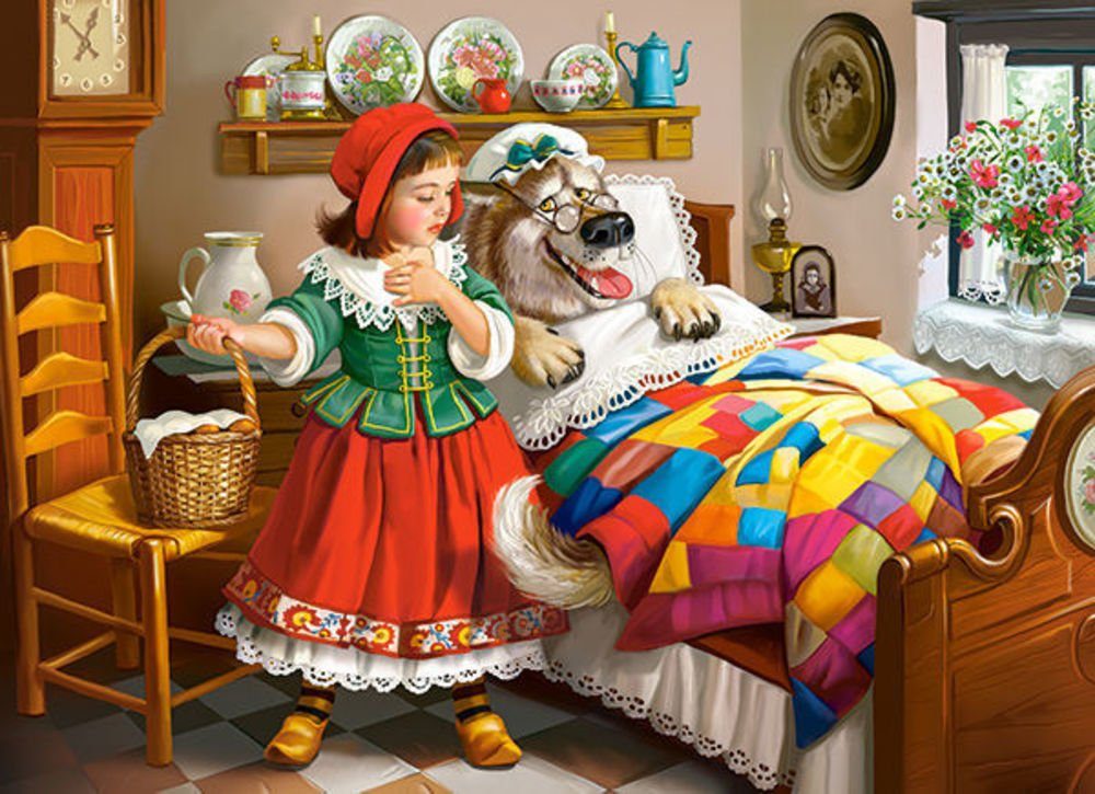 Castorland Puzzle Castorland B-13227-1 Little Red Riding Hood,Puzzle 120 Teile, Puzzleteile