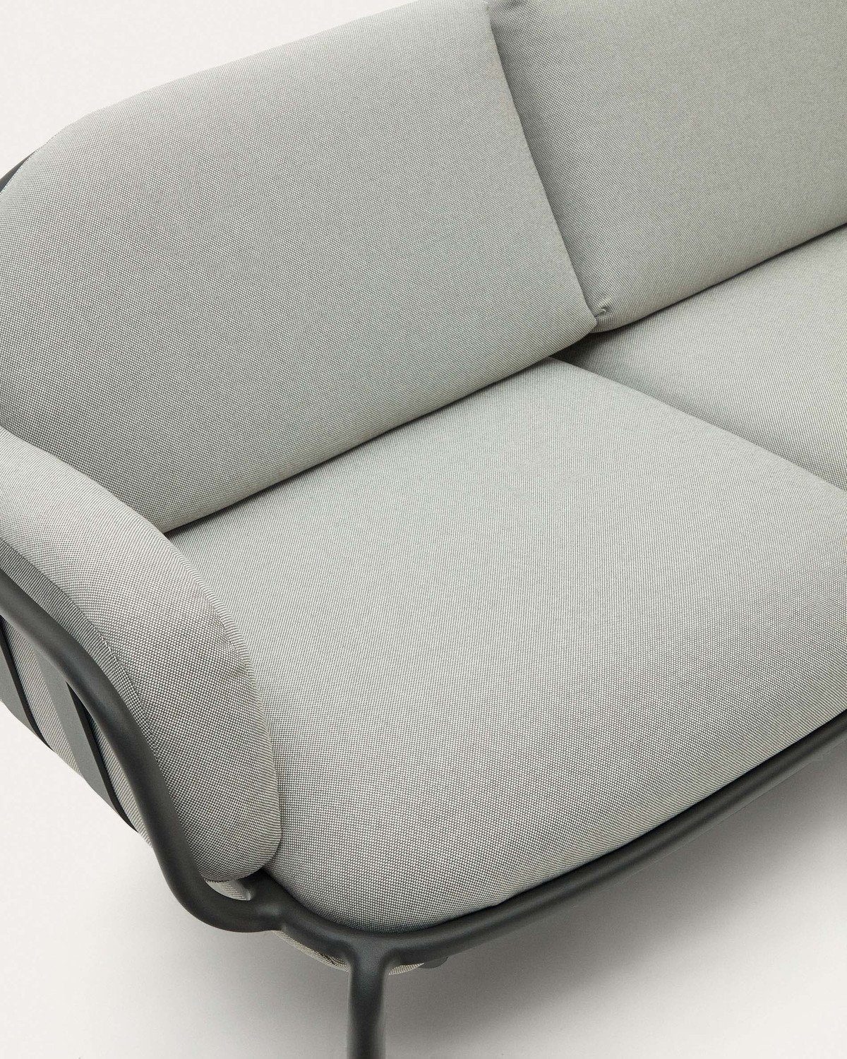 x 2-Sitzer 164 Sofa 80 x Natur24 Joncols Grau Stuhl 72 cm Aluminium Gartensofa
