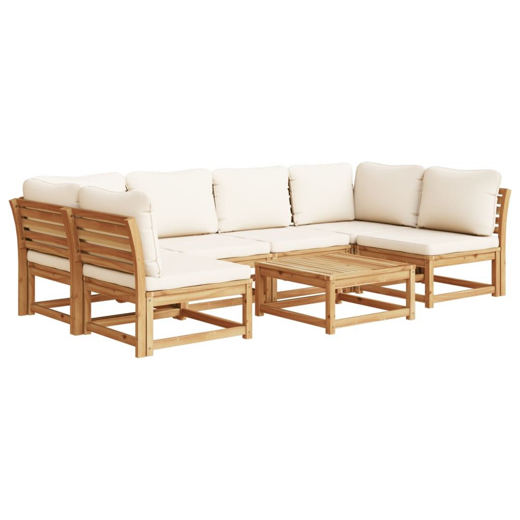 vidaXL Sofaelement 7-tlg. Garten-Lounge-Set mit Kissen günstig online kaufen