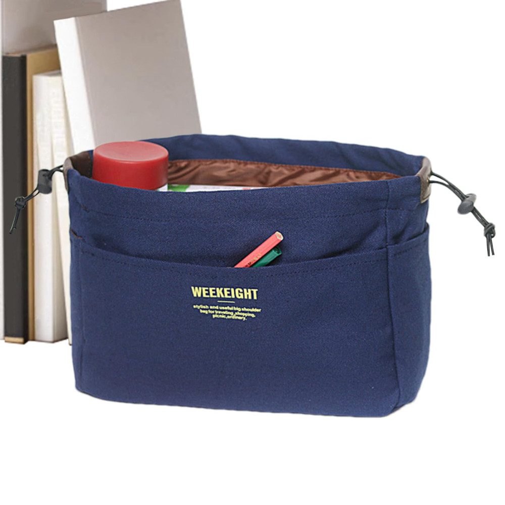 Blusmart Beuteltasche Kordelzug Canvas Aufbewahrungsorganisatoren (Multi-Taschen Liner Bag, Leichte tragbare Reise-Aufbewahrungstasche), Für den Einsatz im Freien, auf Reisen und im täglichen Gebrauch