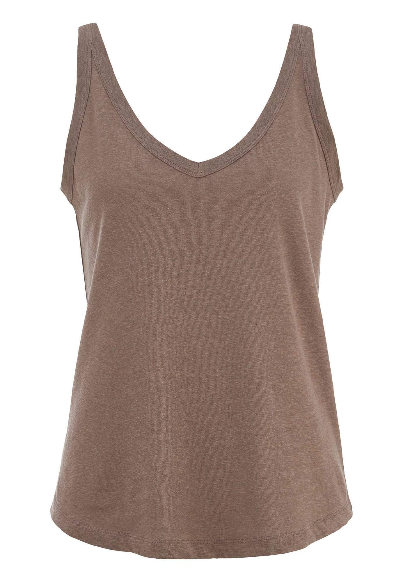 Shirttop Leinen und reiner Bio-Baumwolle